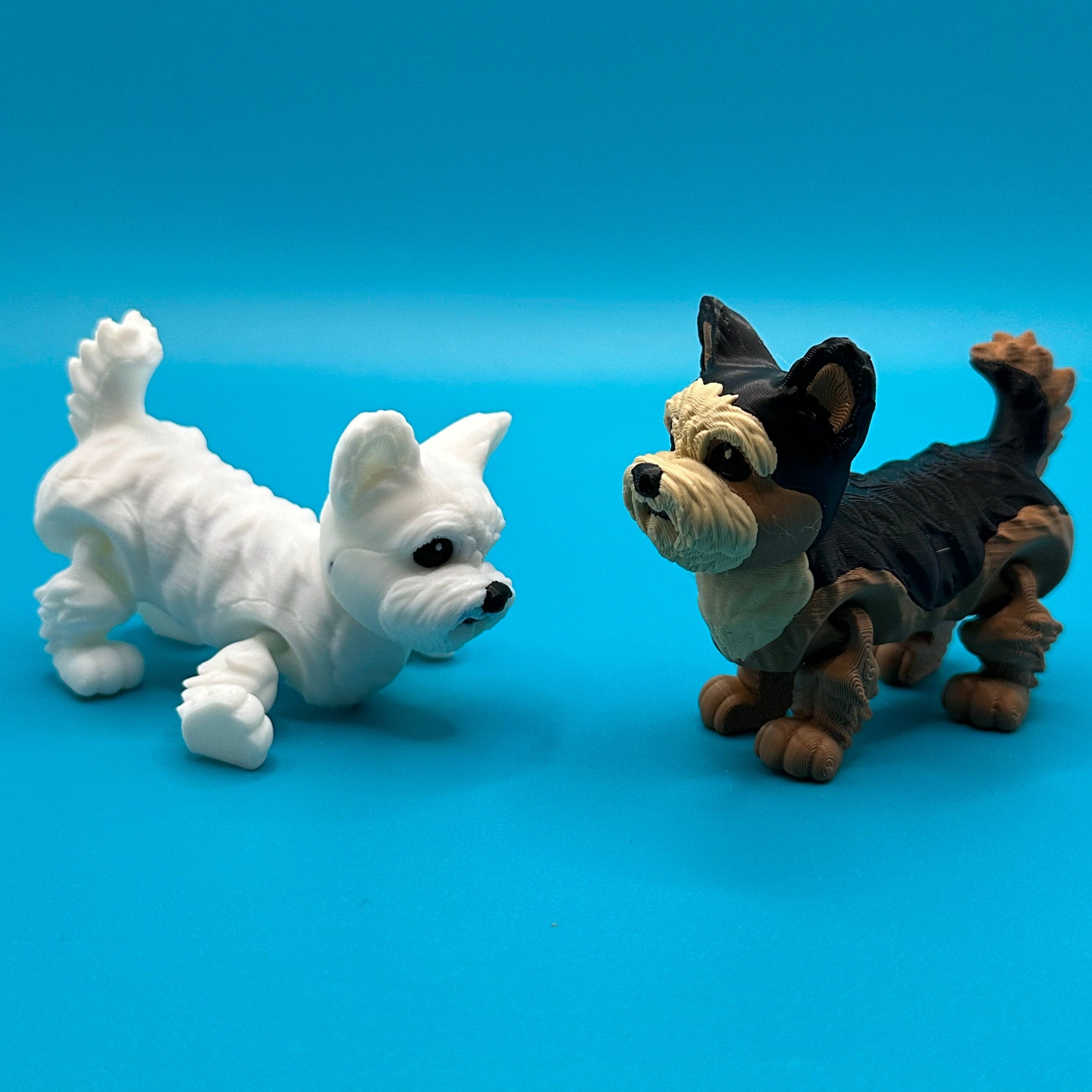 Articulating Yorkie/Maltese 3D Printed Dog | Printverse - Collectors World Toys