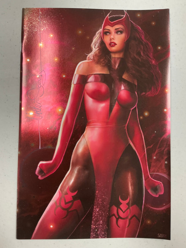 [Signed by Nathan Szerdy] [Foil] AVENGERS #1 UNKNOWN COMICS NATHAN SZERDY EXCLUSIVE VIRGIN VAR [IN STOCK] - Collectors World Toys Hover Image