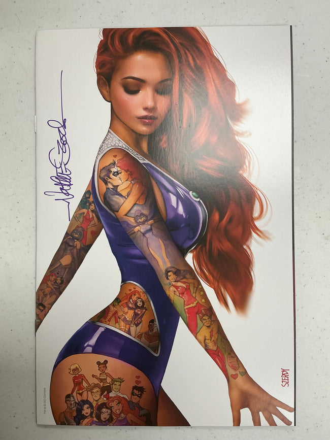 [Signed by Nathan Szerdy] TITANS #1 NATHAN SZERDY TATTOO VIRGIN VAR [IN STOCK] - Collectors World Toys Hover Image