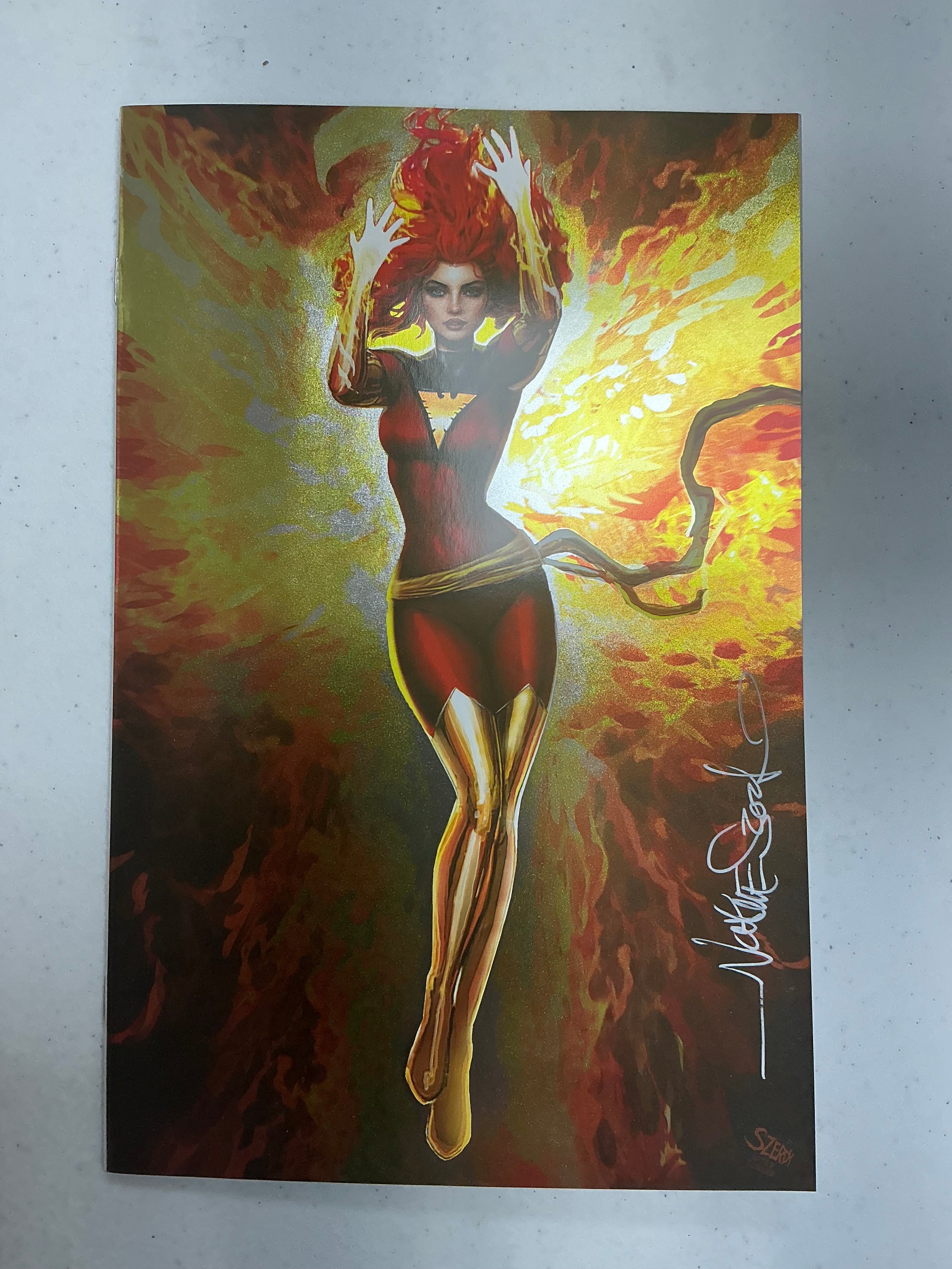 [Signed by Nathan Szerdy] [FOIL] PHOENIX #4 NATHAN SZERDY VIRGIN EXCLUSIVE NYCC 2024 VAR [IN STOCK] - Collectors World Toys Main image