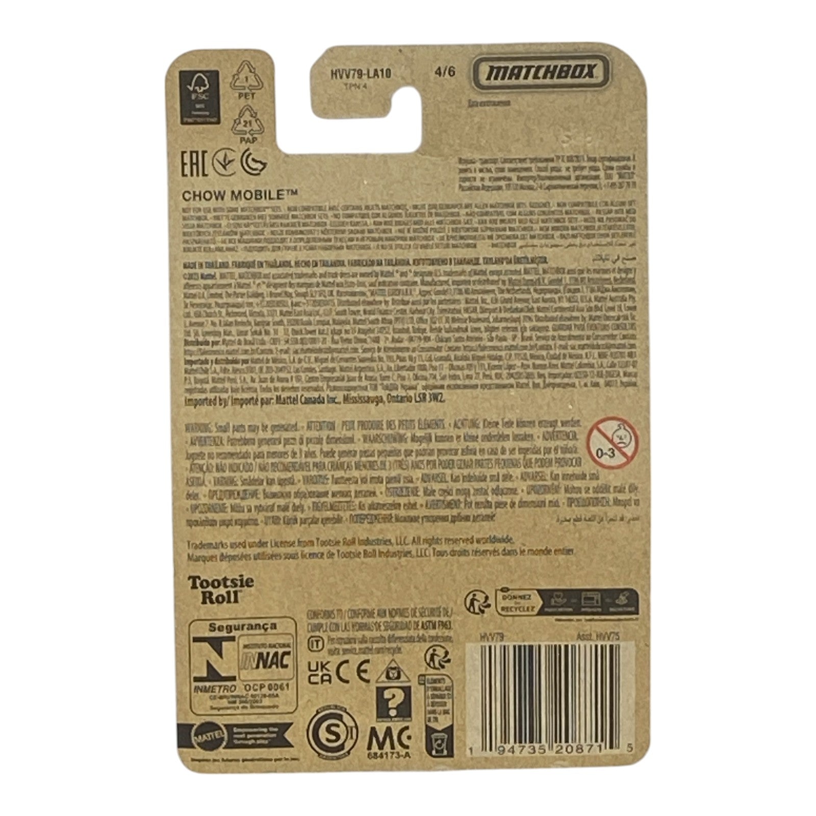 Matchbox Chow Mobile - Charms - Sweet Rides Series 5/6 -