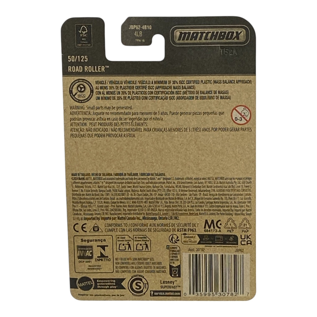 Matchbox Road Roller - 2025 Matchbox Series 50/125 -