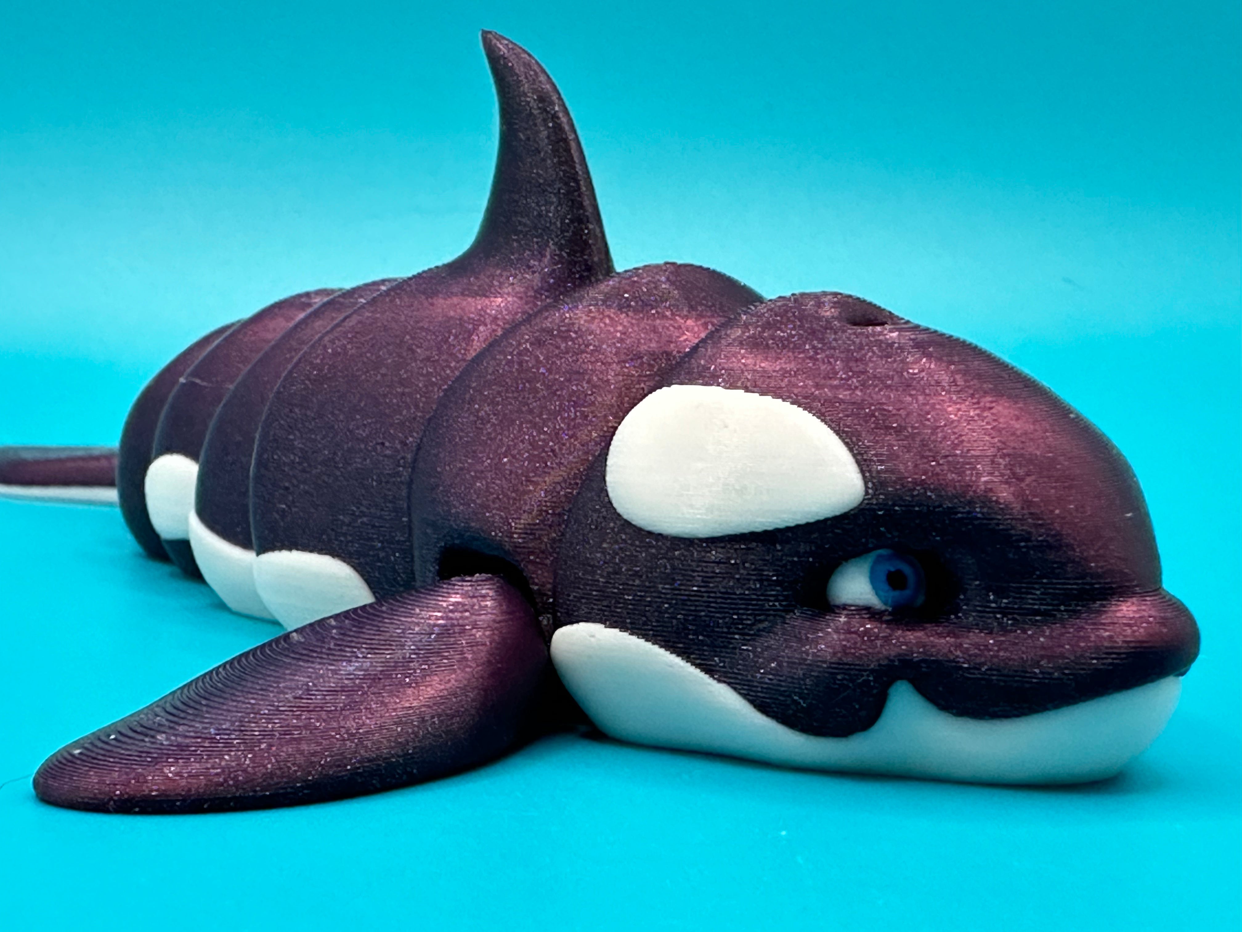 3D Printed Flexi Orca Whale | Killer Whale - Collectors World Toys