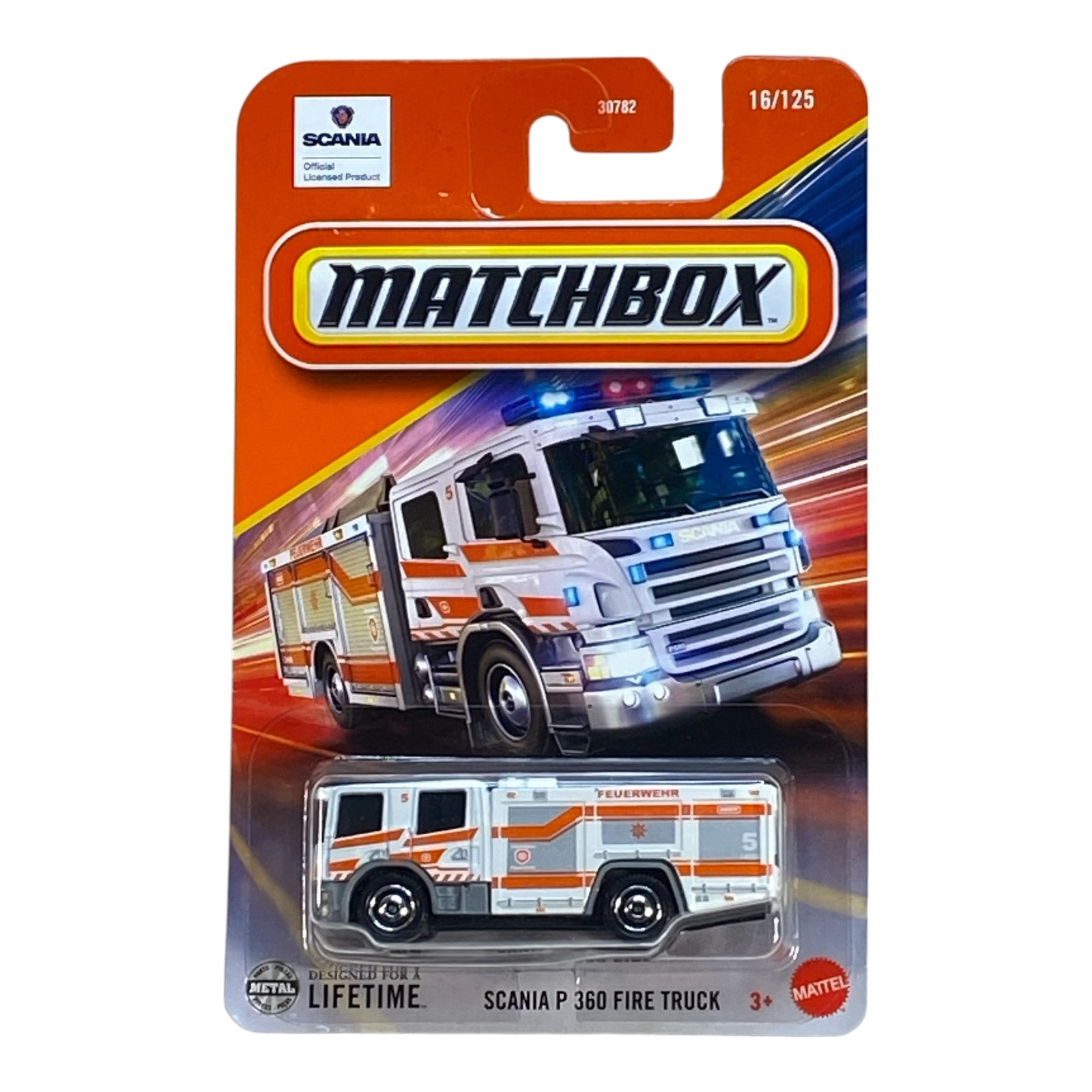 Matchbox Scania P 360 Fire Truck - 2025 Matchbox Series 16/125 -