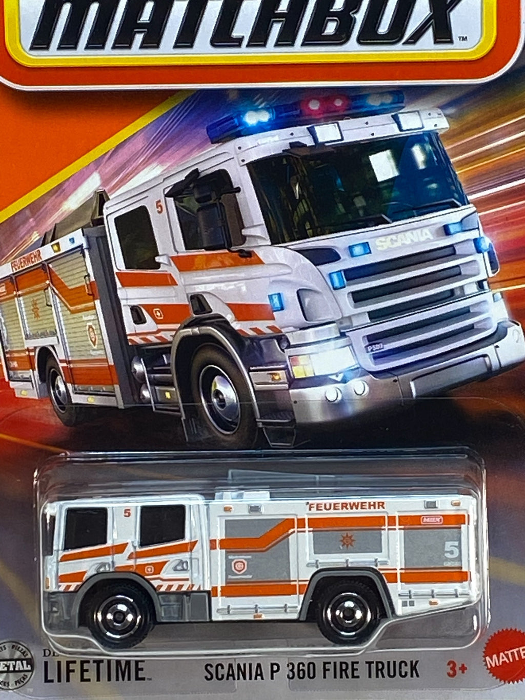 Matchbox Scania P 360 Fire Truck - 2025 Matchbox Series 16/125 -