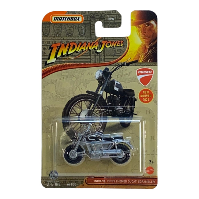 Matchbox Indiana Jones Themed Ducati Scrambler - Hover Image