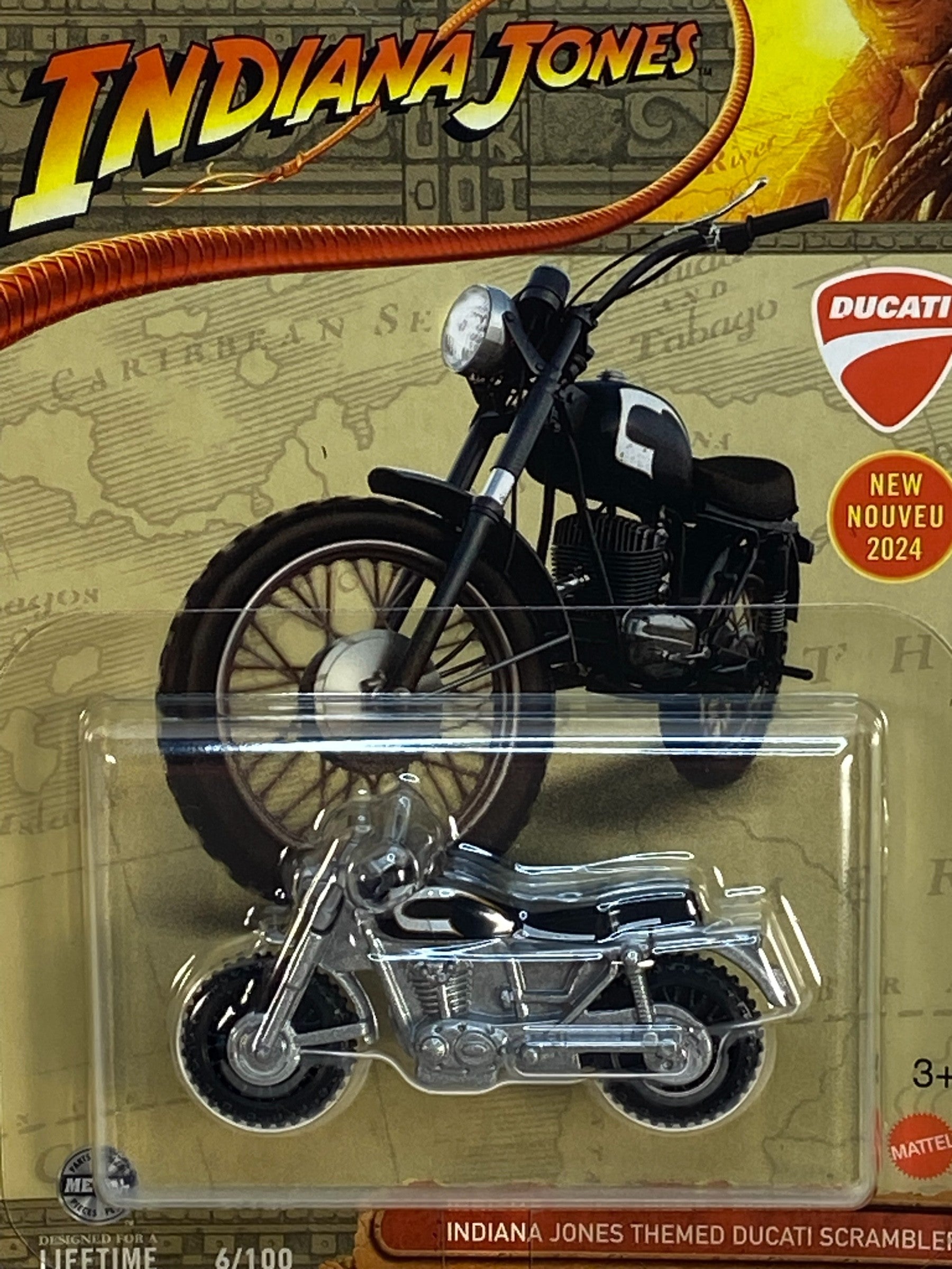 Matchbox Indiana Jones Themed Ducati Scrambler -