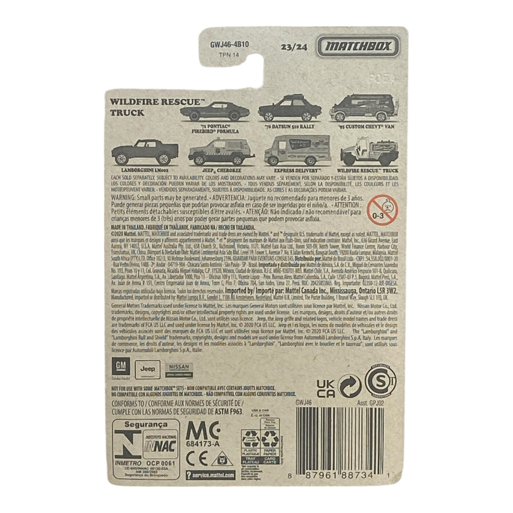 Matchbox Wildfire Rescue Truck - Target Reto Series 23/24 -
