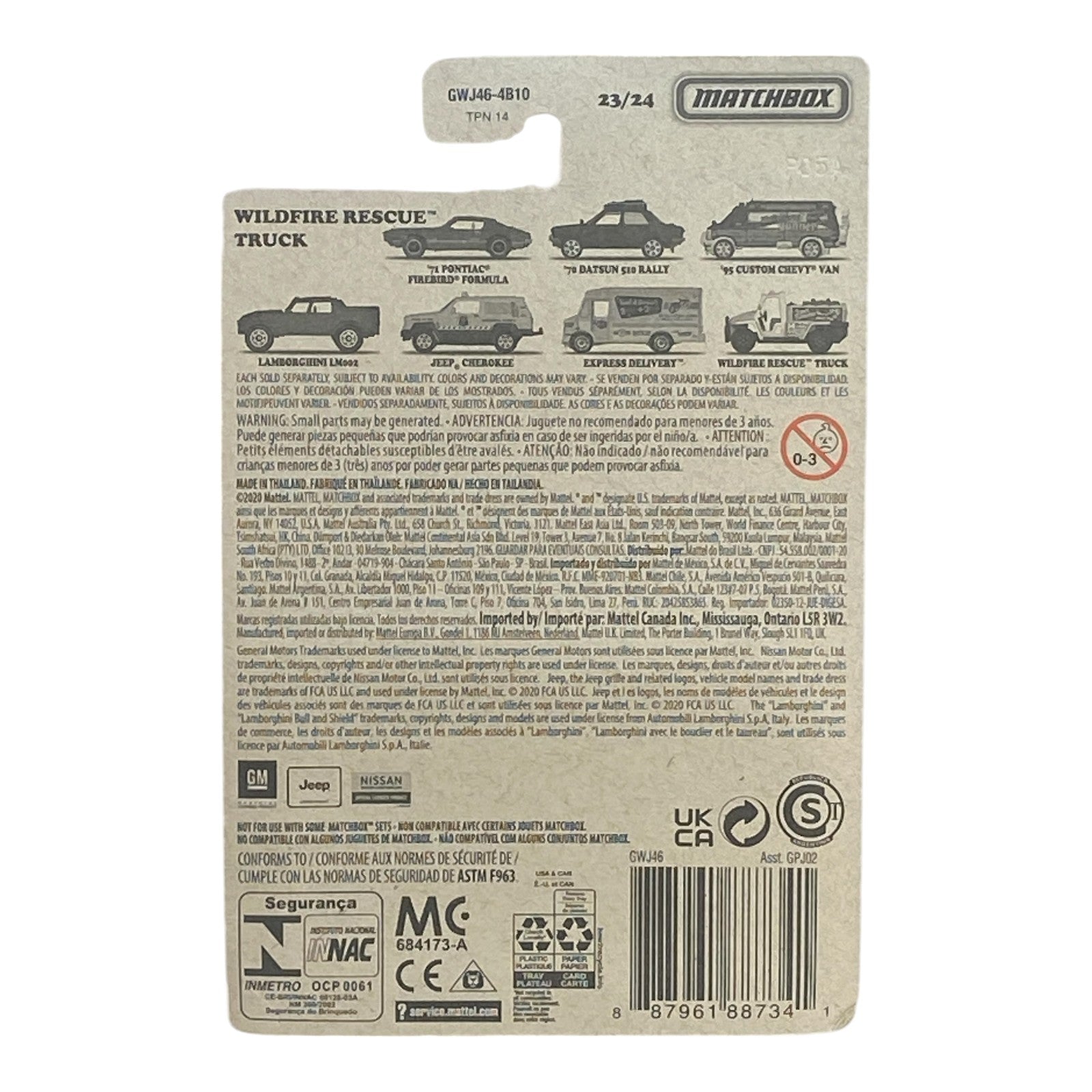 Matchbox Wildfire Rescue Truck - Target Reto Series 23/24 -