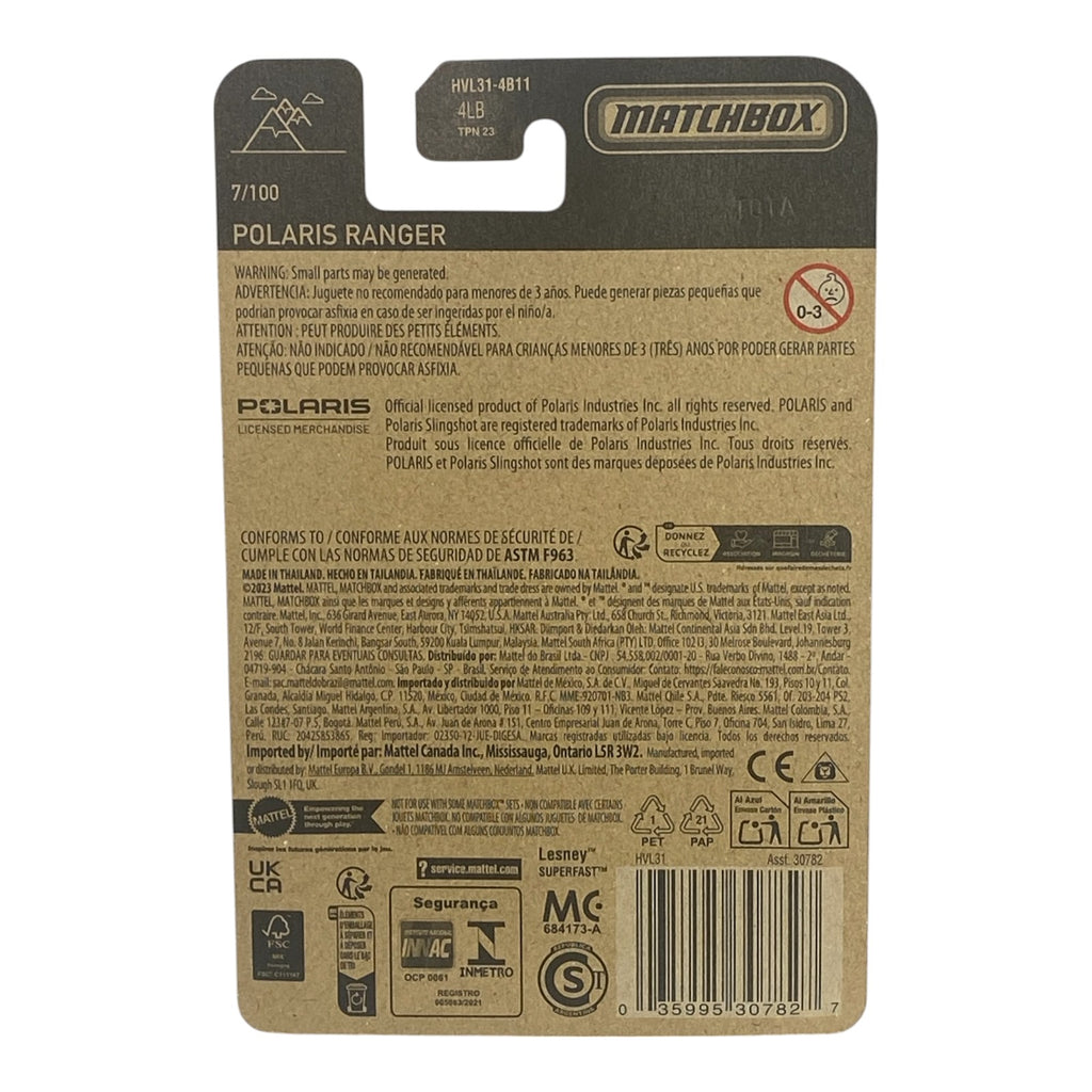 Matchbox Polaris Ranger - Matchbox Series 7/100 -