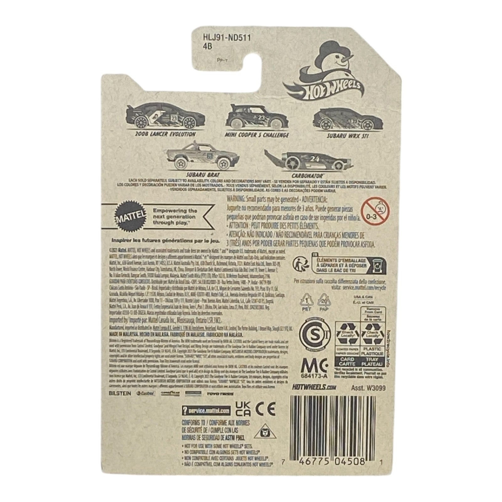 Hot Wheels 2008 Lancer Evolution - Winter Series 1/5 -