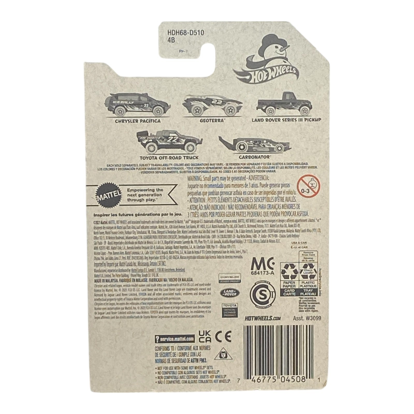 Hot Wheels Chrysler Pacifica - Winter Series 1/5 -