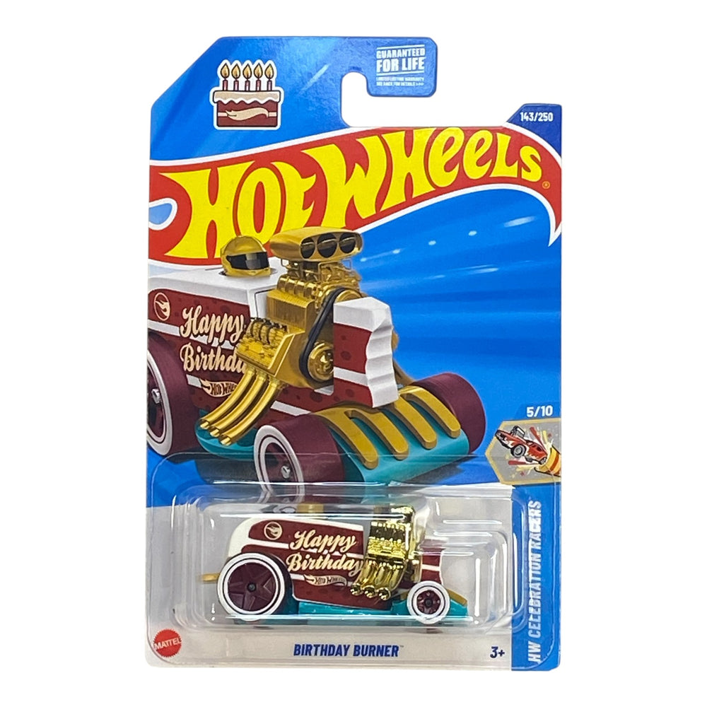 Hot Wheels Birthday Burner - Treasure Hunt - Celebration Racers Series 5/10 - Collectors World Toys