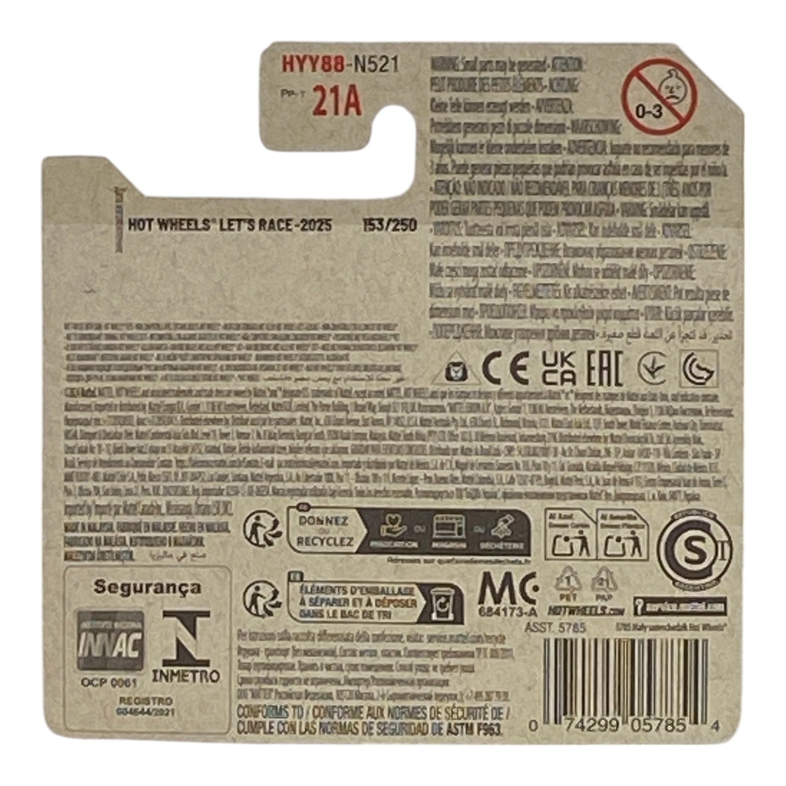 Hot Wheels Buns of Steels - Let's Race Series 5/5 - Short Card -