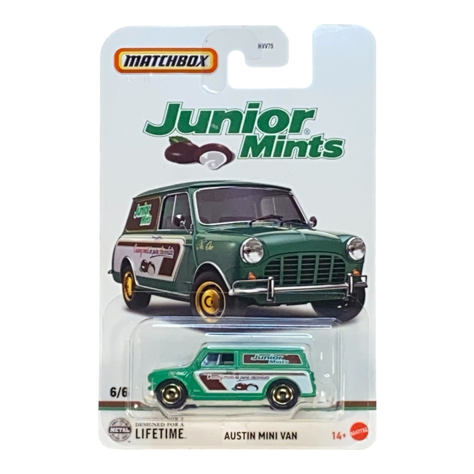 Matchbox Austin Mini Van - Sweet Rides Series 6/6 Junior Mints Main image