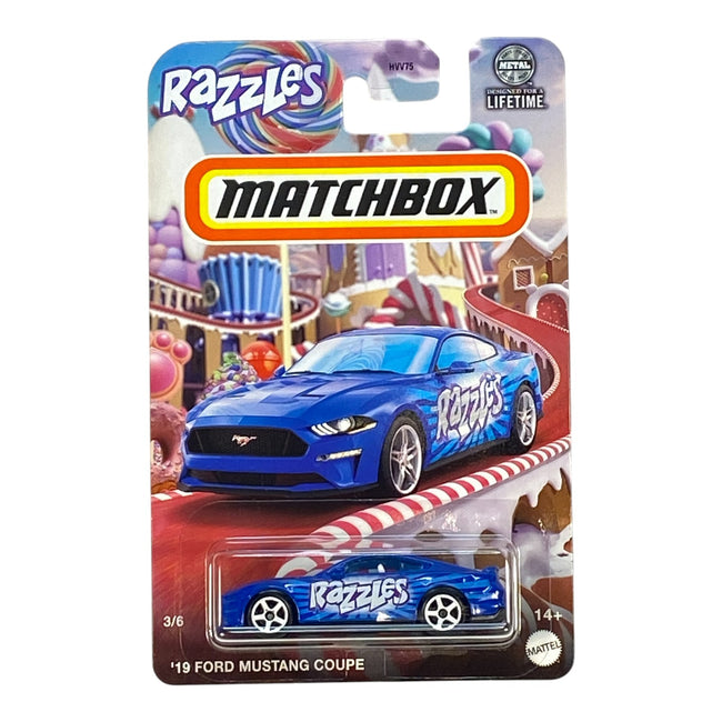 Matchbox '19 Ford Mustang Coupe - Razzles - Matchbox Candy Series 3/6 - Hover Image