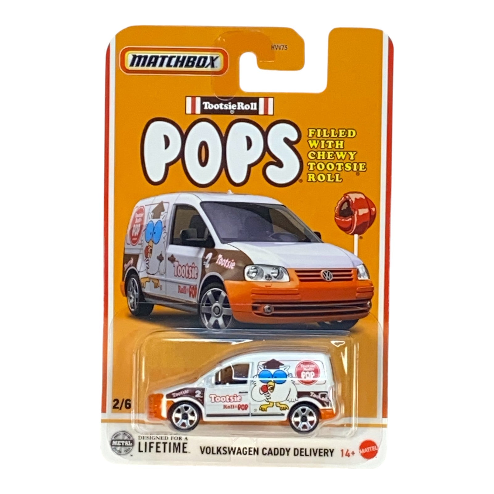 Matchbox Volkswagen Caddy Delivery "Tootsie Roll Pops" - Matchbox Candy Series 2/6 Main image