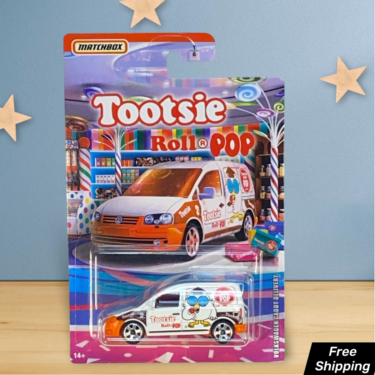 Matchbox Volkswagen Caddy Delivery - Tootsie Roll Pop - Matchbox Candy Series 1/6