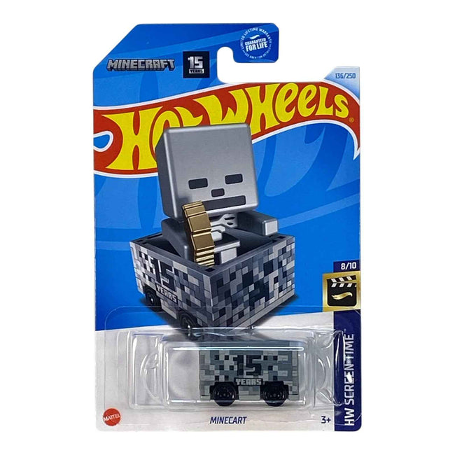Hot Wheels Minecart - 15 Year Anniversary - HW Screentime Series 8/10 - Hover Image