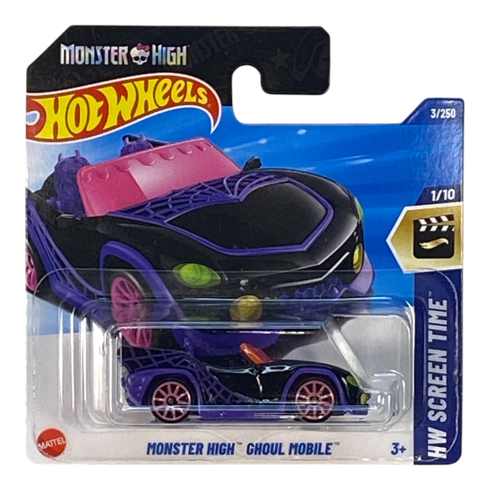 Hot Wheels Monster High Ghoul Mobile - Screen Time Series 1/10 (Short Card) -