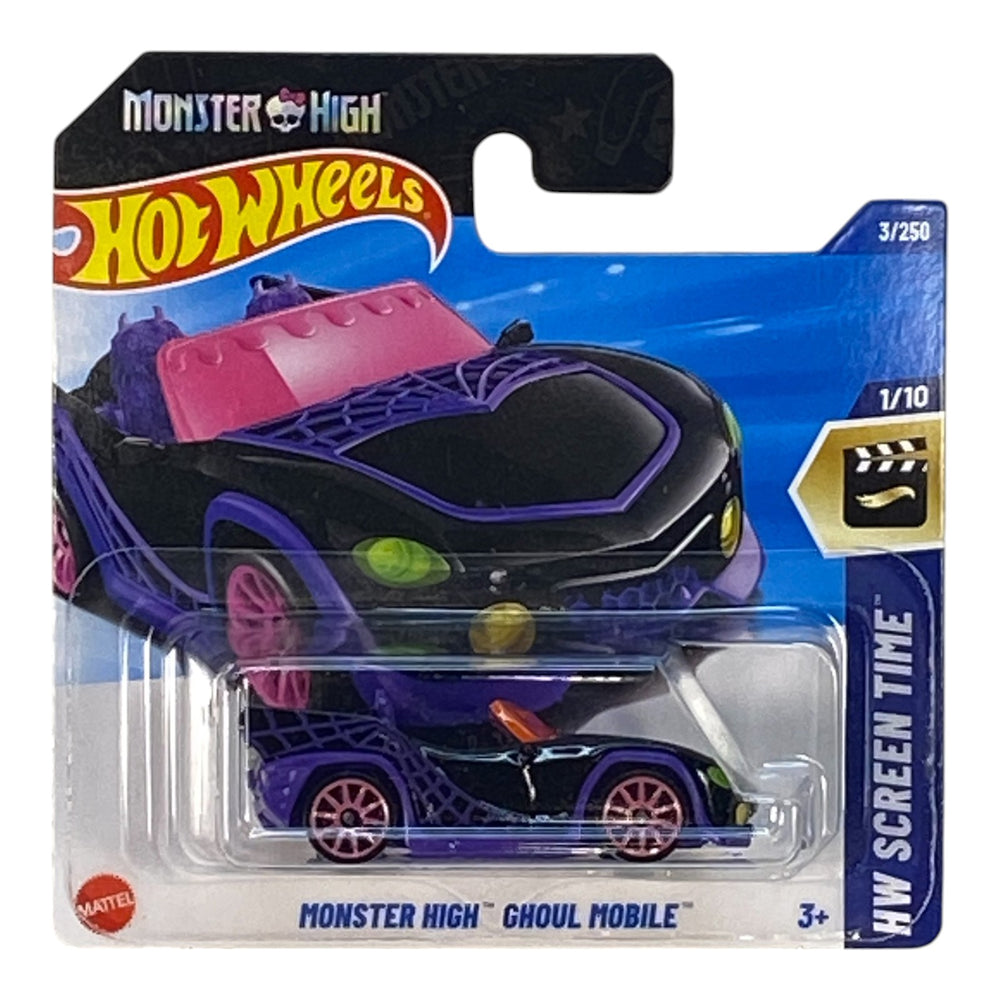 Hot Wheels Monster High Ghoul Mobile - Screen Time Series 1/10 (Short Card) - Collectors World Toys