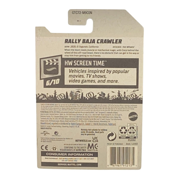 Hot Wheels Rally Baja Crawler | Screen Time Series 6/10
