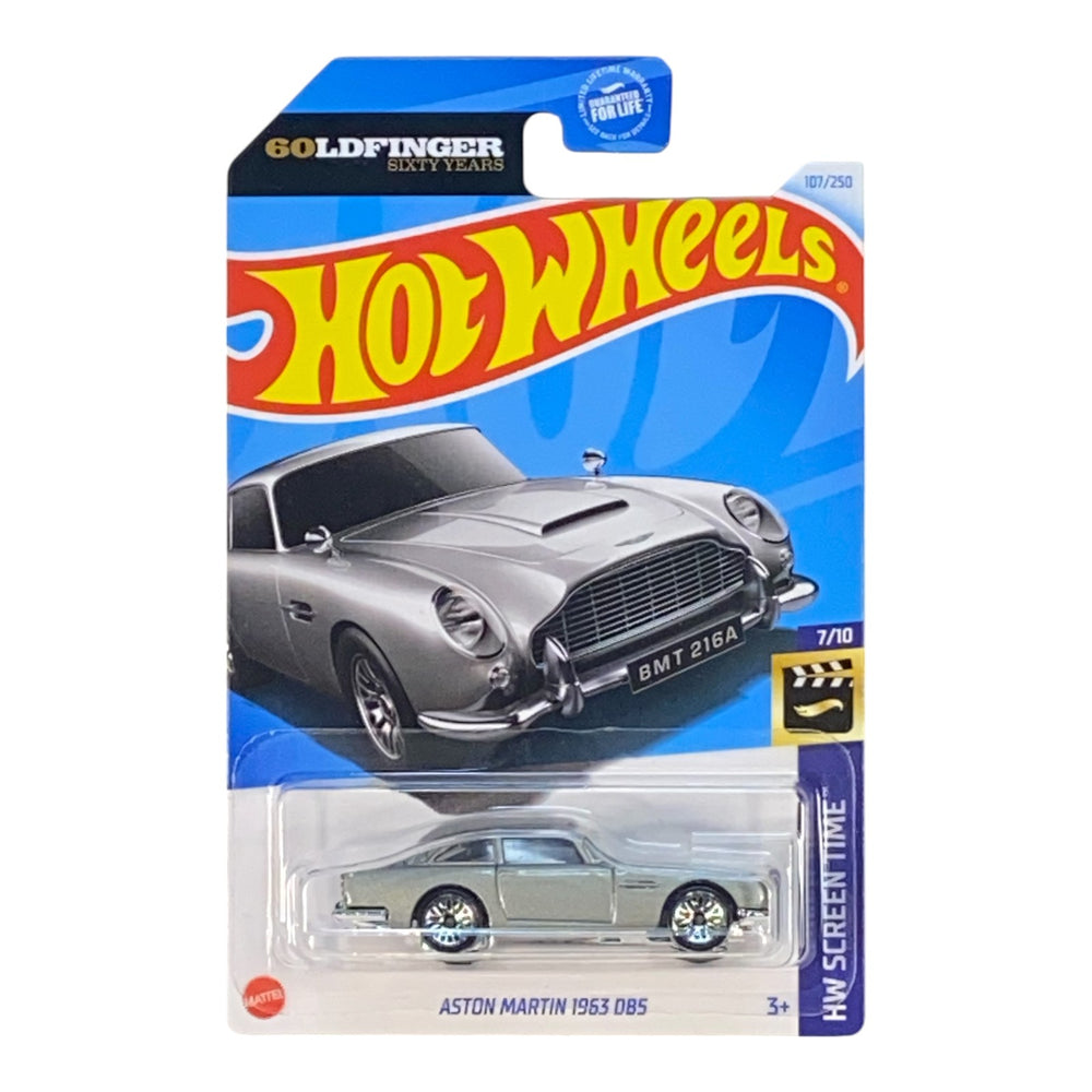 Hot Wheels Aston Martin 1963 DBS - 60LDFinger Sixty Years - HW Screen Time Series 7/10 - Collectors World Toys