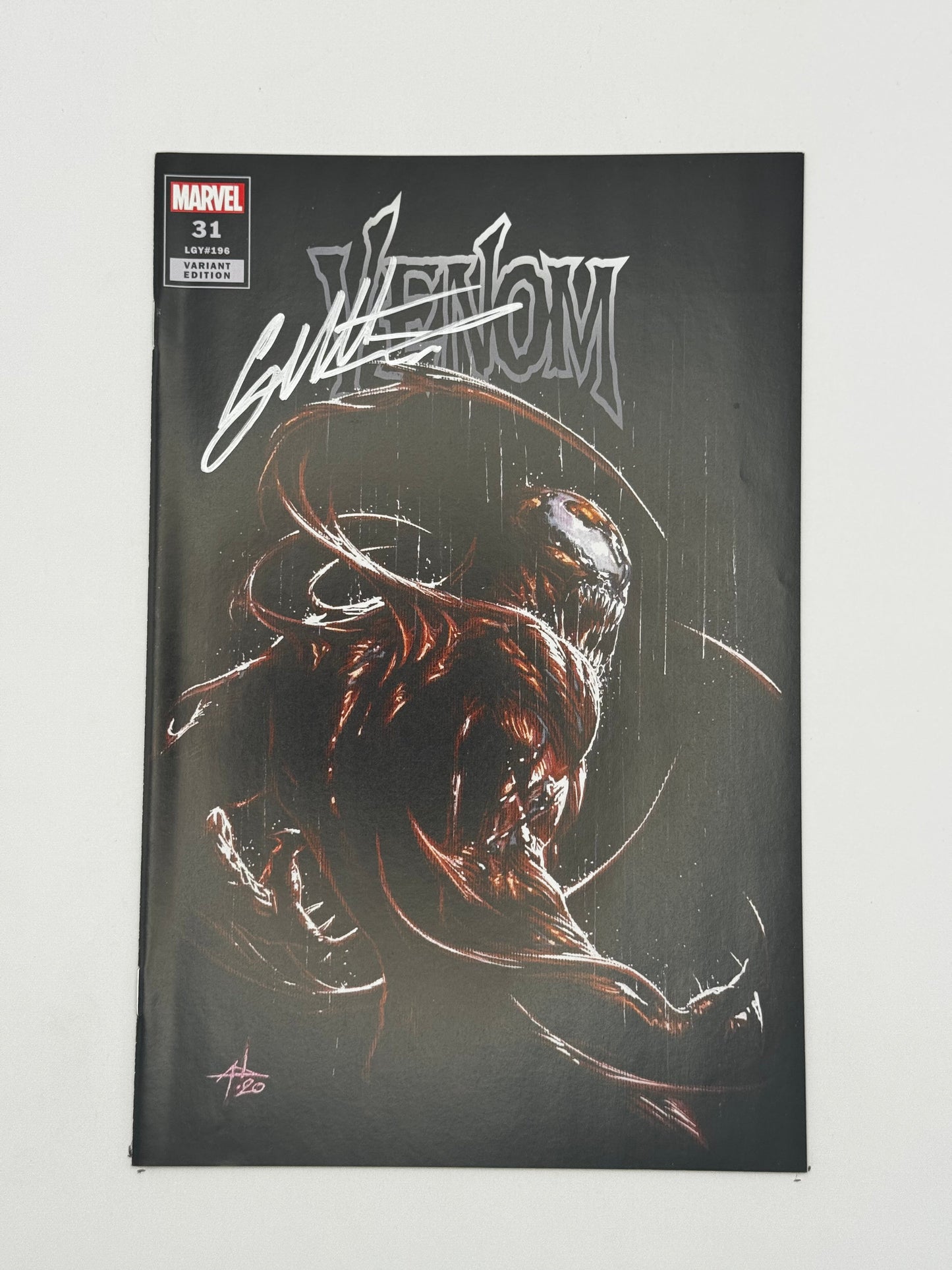[Signed by Gabriele Dell'Otto] Venom #31 Unknown Comics Gabriele Dell_Otto Exclusive Carnage Var Kib [INST] - Collectors World Toys