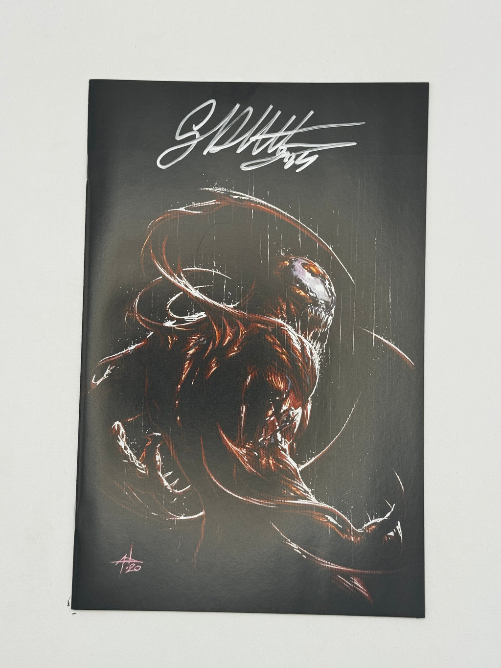 [Signed by Gabriele Dell'Otto] Venom #31 Unknown Comics Gabriele Dell_Otto Exclusive Carnage Var Kib [INST]