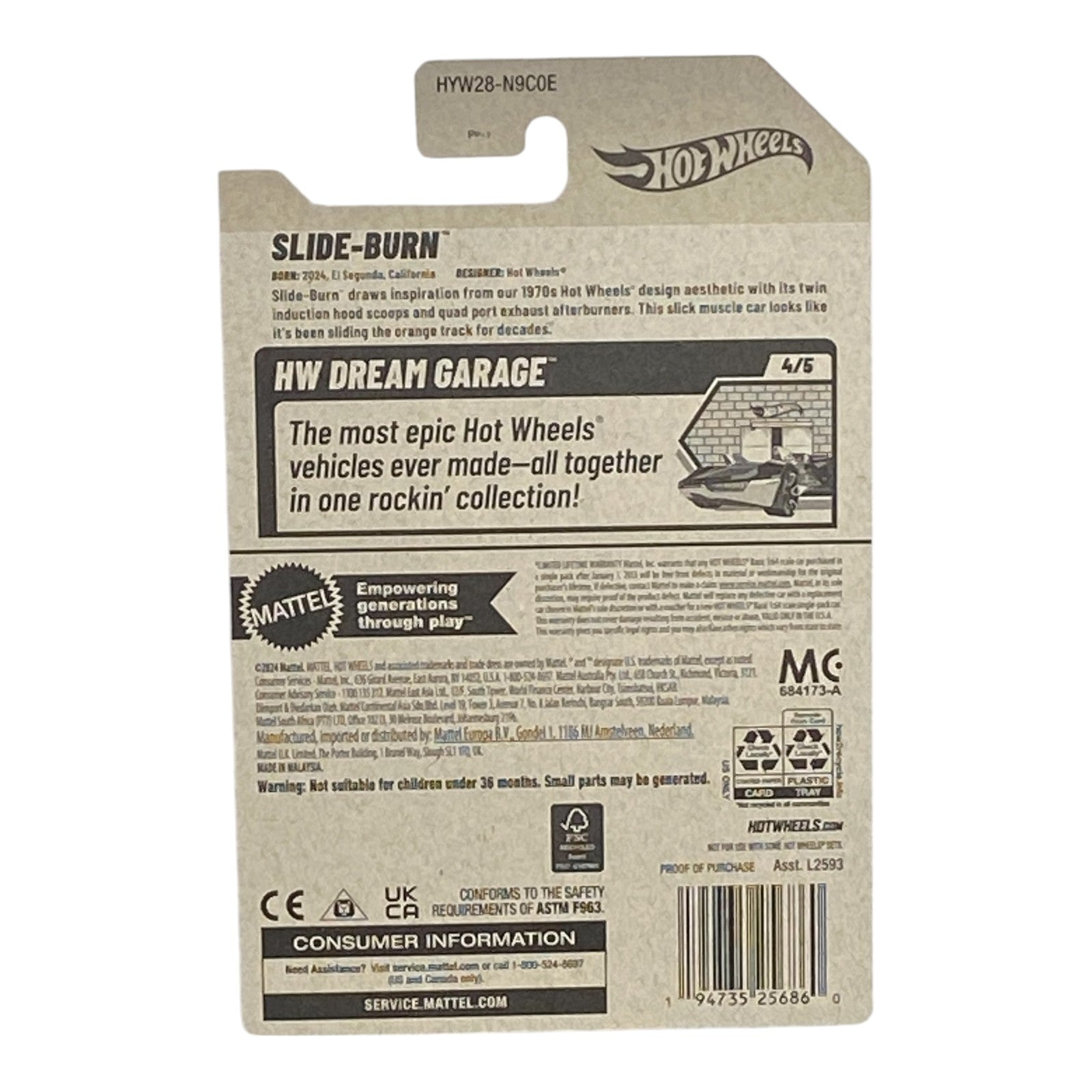 Hot Wheels Slide-Burn - Dream Garage Series 4/5 Secondary image