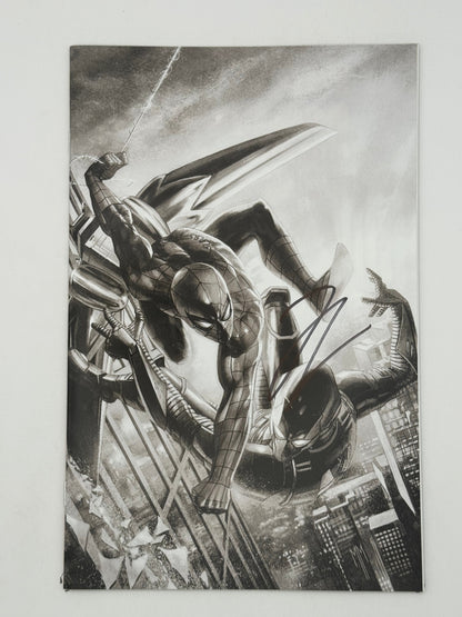 [Signed by Hickman] Ultimate Spider-Man #1 B&W CON VIRGIN Unknown Comics Matrazzo Exclusive Var [INST] 3rd PTG - Collectors World Toys