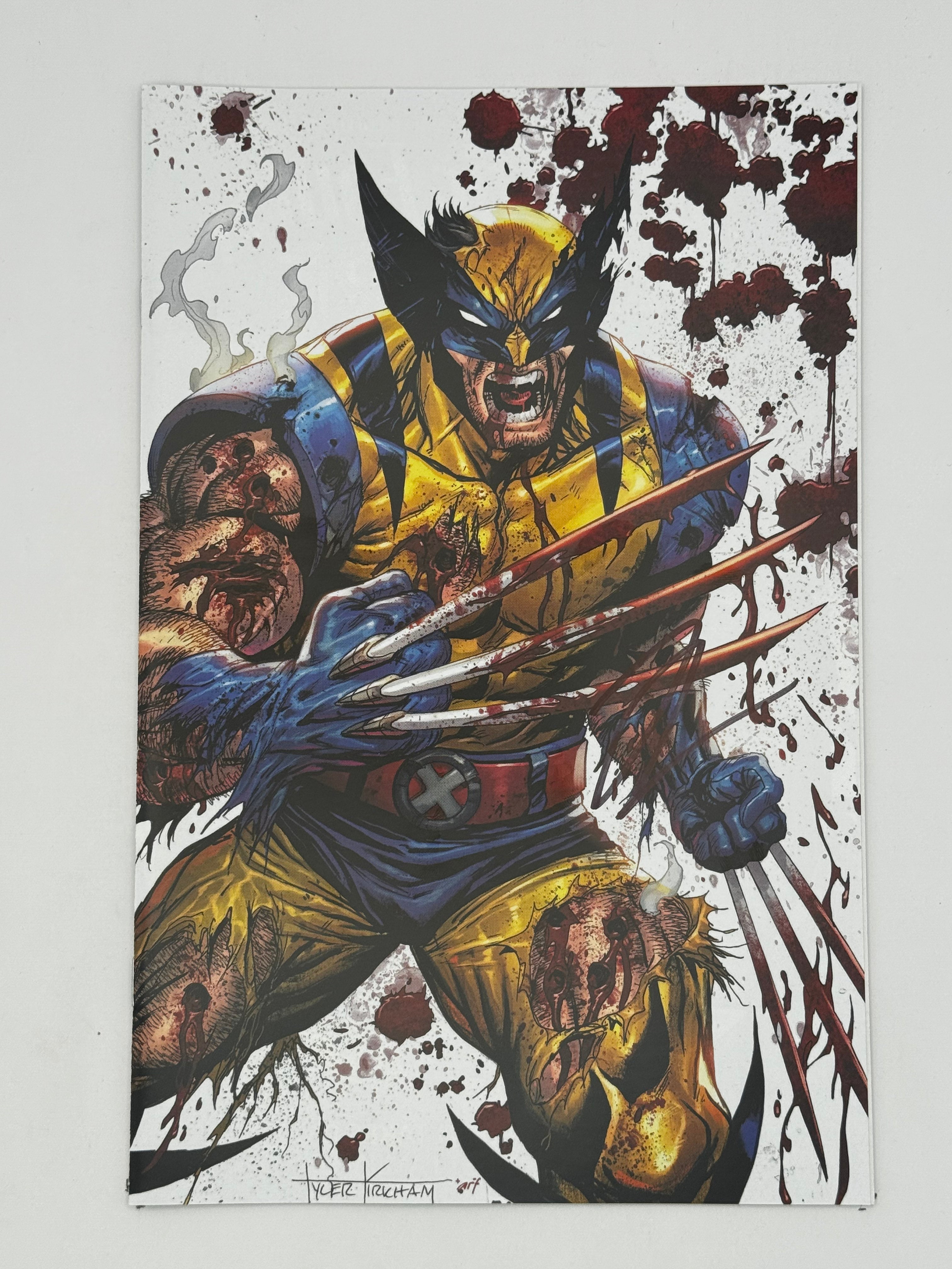 [Signed by Hickman] Wolverine: Revenge - Red Band #5 Virgin Unknown Comics Kirkham Convention Exclusive Var Explicit Content [INST] - Collectors World Toys Main image