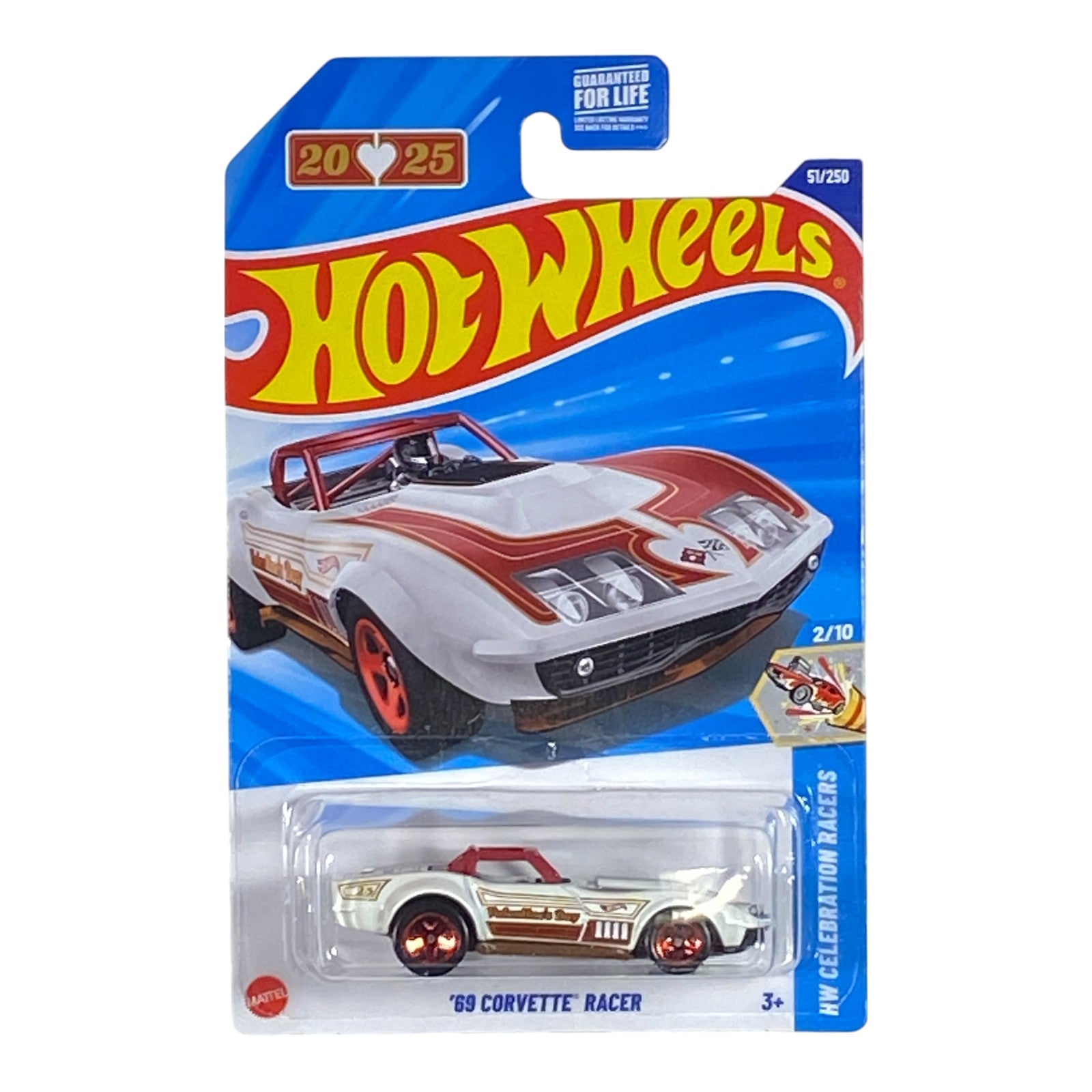 Hot Wheels '69 Corvette Racer - Valentine's Day 2025 - Celebration Racers Series 2/10 Main image