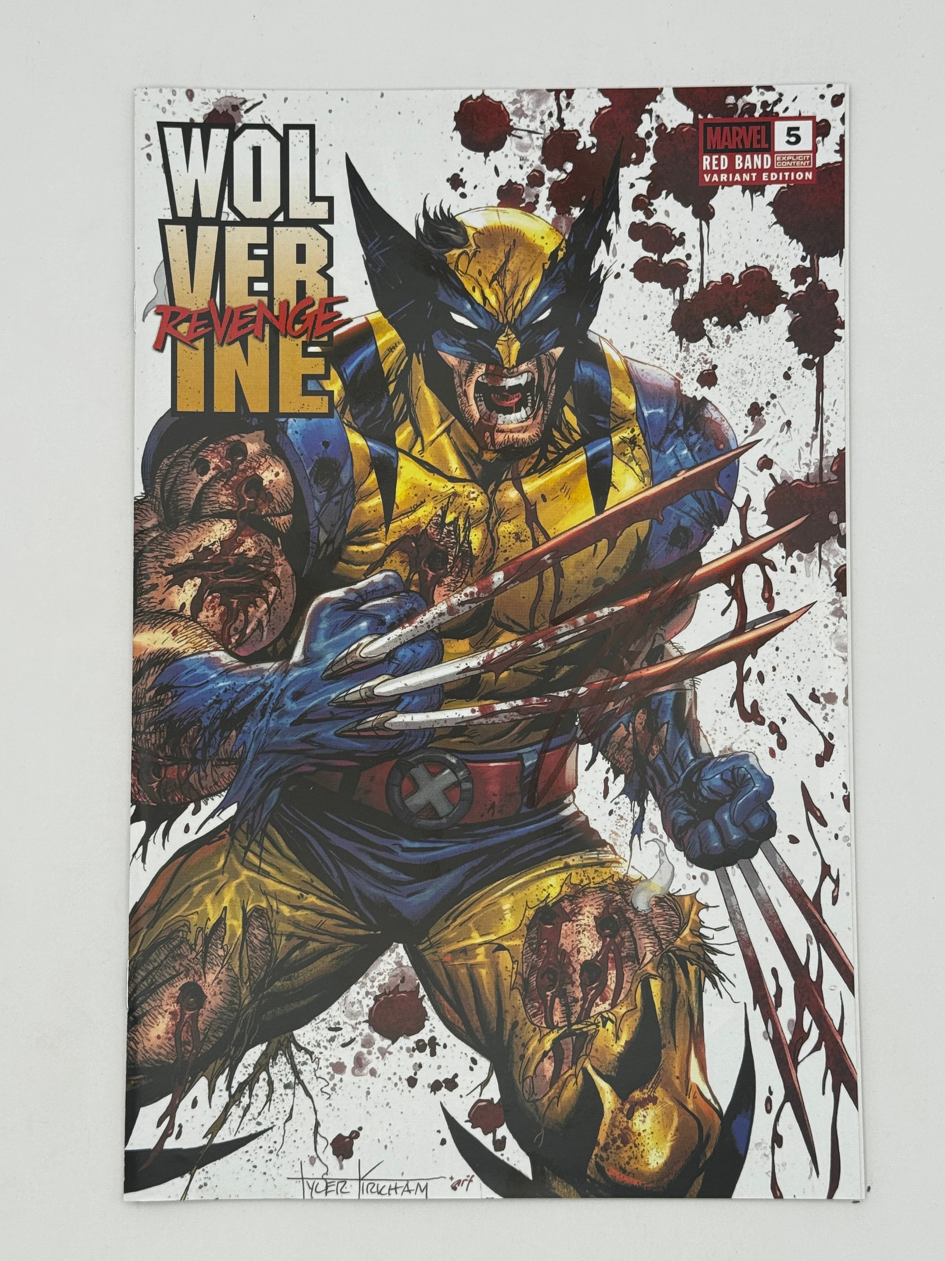 [Signed by Hickman] Wolverine: Revenge - Red Band #5 Unknown Comics Kirkham Convention Exclusive Var Explicit Content [INST] - Collectors World Toys Main image