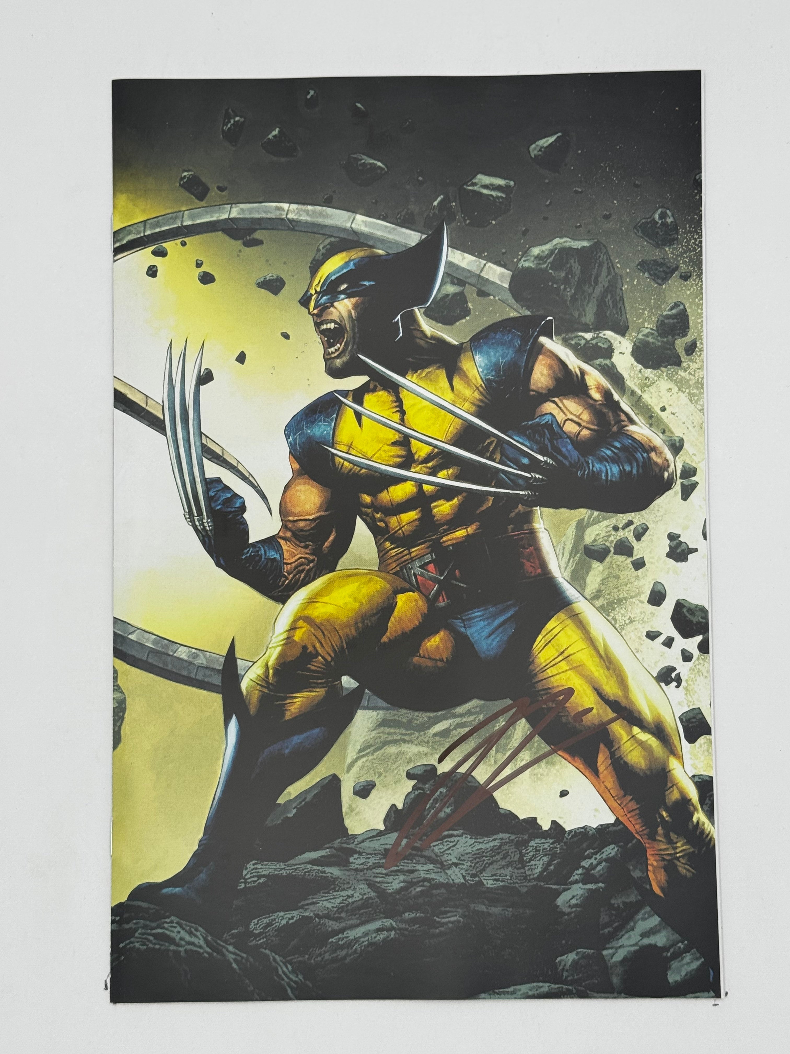 [Signed by Hickman] Wolverine: Revenge - Red Band #4 Virgin Unknown Comics Suayan Convention Exclusive Var Explicit Content [INST] - Collectors World Toys Main image