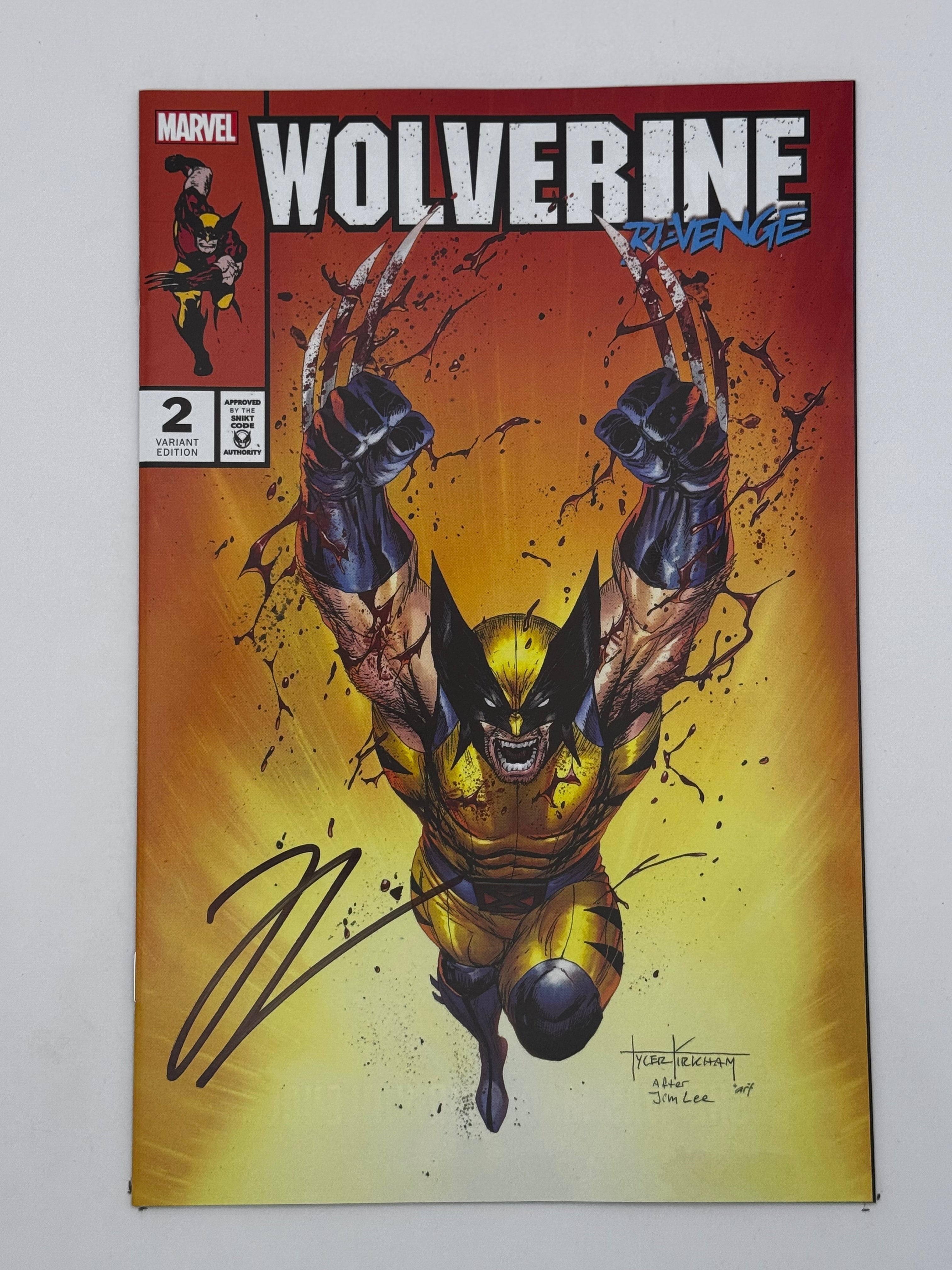 [Signed by Hickman] Wolverine: Revenge - Red Band #2 Unknown Comics Kirkham Exclusive Var Explicit Content [INST] - Collectors World Toys