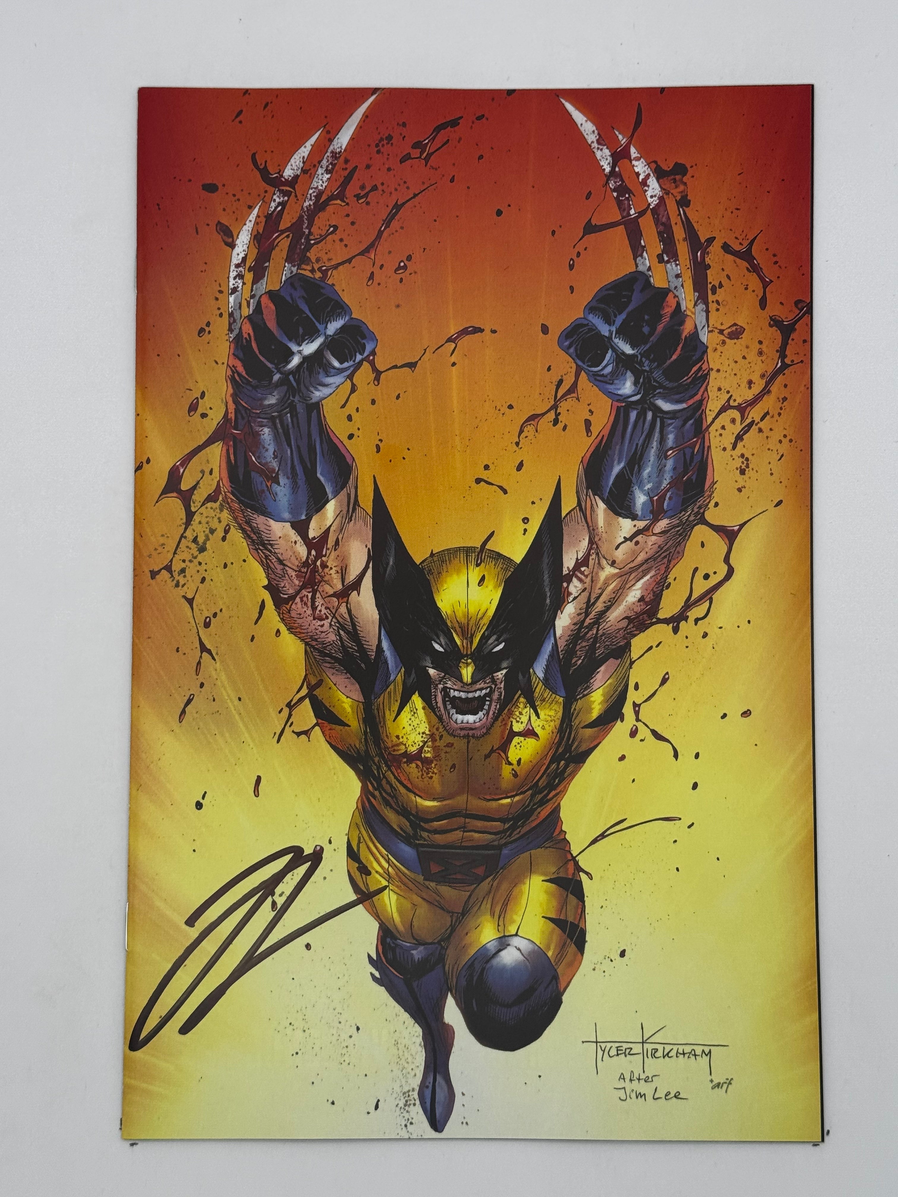 [Signed by Hickman] Wolverine: Revenge - Red Band #2 Virgin Unknown Comics Kirkham Exclusive Var Explicit Content [INST] - Collectors World Toys Main image