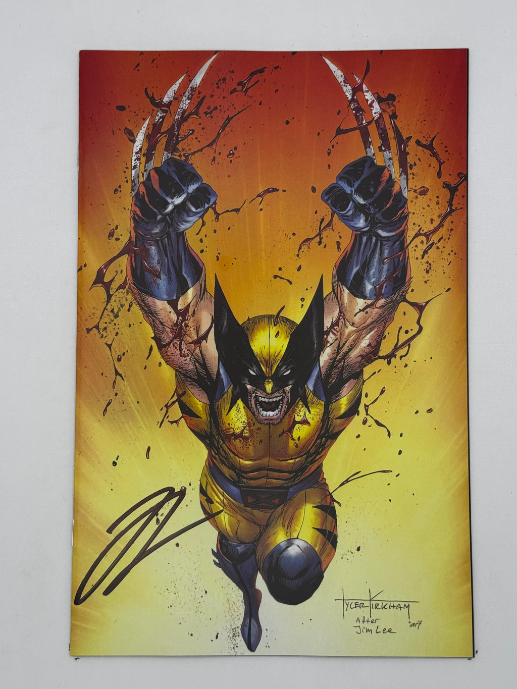 [Signed by Hickman] Wolverine: Revenge - Red Band #2 Virgin Unknown Comics Kirkham Exclusive Var Explicit Content [INST] - Collectors World Toys