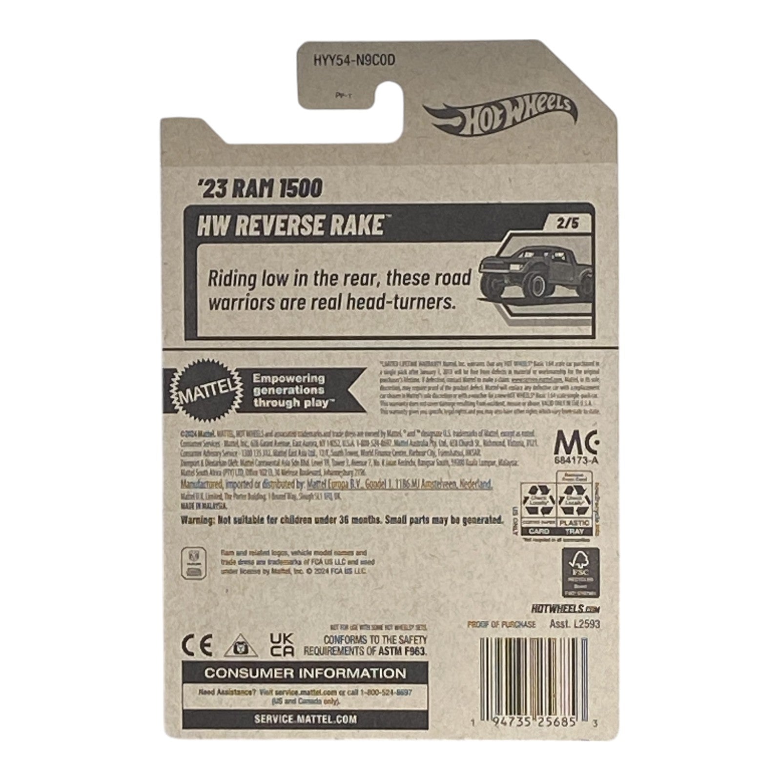 Hot Wheels '23 Ram 1500 - HW Reverse Rake Series 2/5 Secondary image