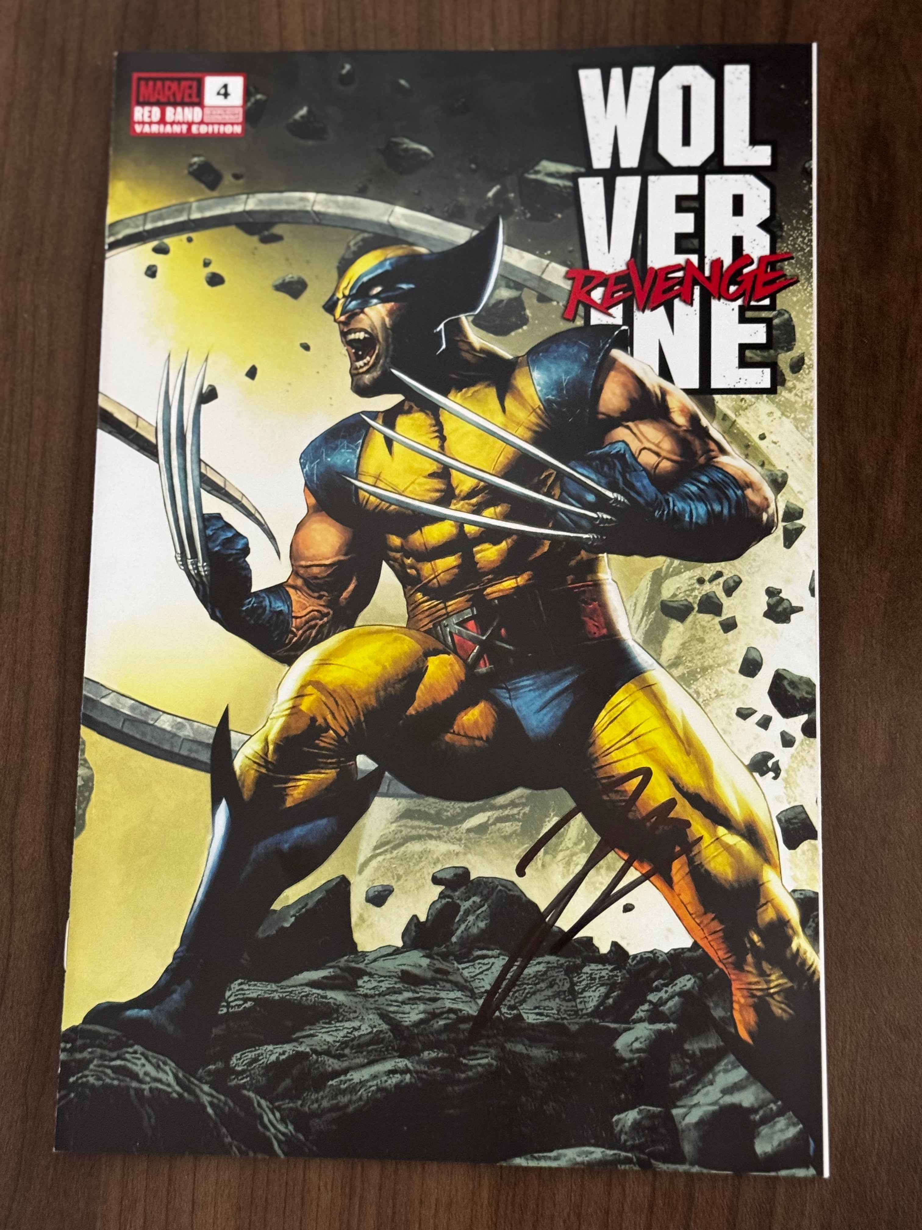 [Signed by Hickman] Wolverine: Revenge - Red Band #4 Unknown Comics Suayan Convention Exclusive Var Explicit Content [INST] - Collectors World Toys Main image