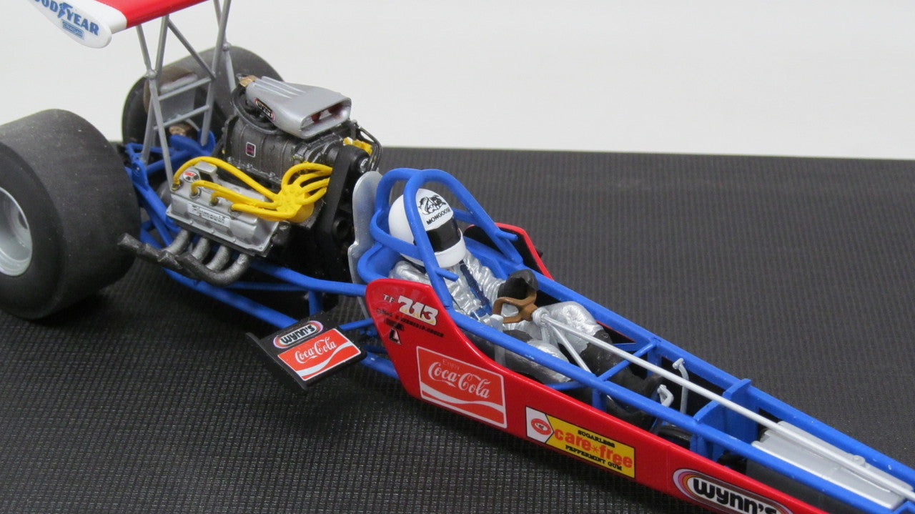 1:24 Tom "Mongoose" McEwen's Rear Engine Dragster with Christmas Tree Starting Light Plastic Model Kit