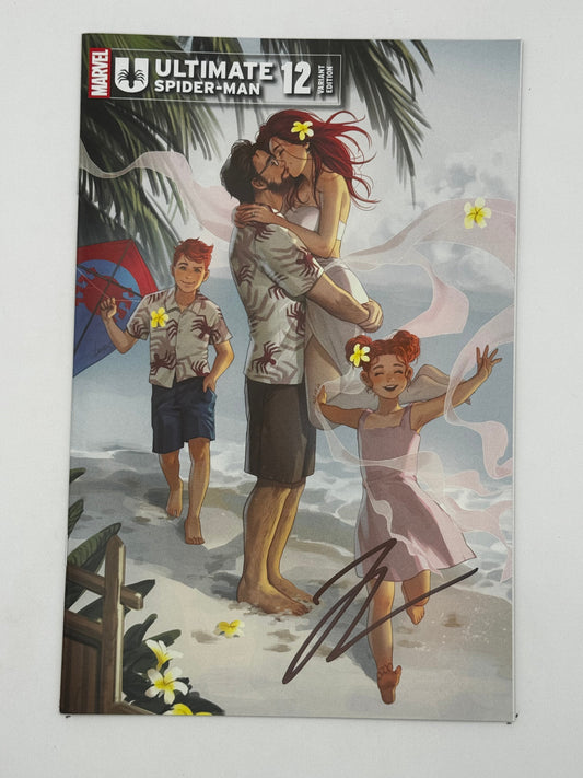 [Signed by Hickman] Ultimate Spider-Man #12 Unknown Comics Leirix Exclusive Var [INST] - Collectors World Toys