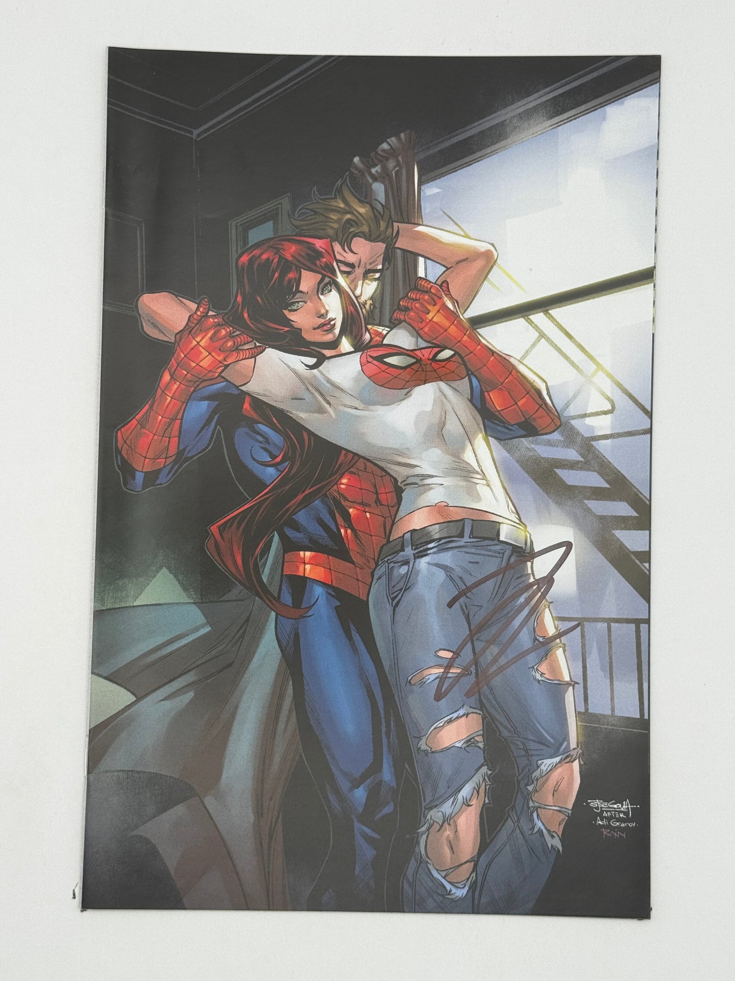 [Signed by Hickman] Ultimate Spider-Man #5 Virgin Unknown Comics Segovia Exclusive Var [INST] - Collectors World Toys