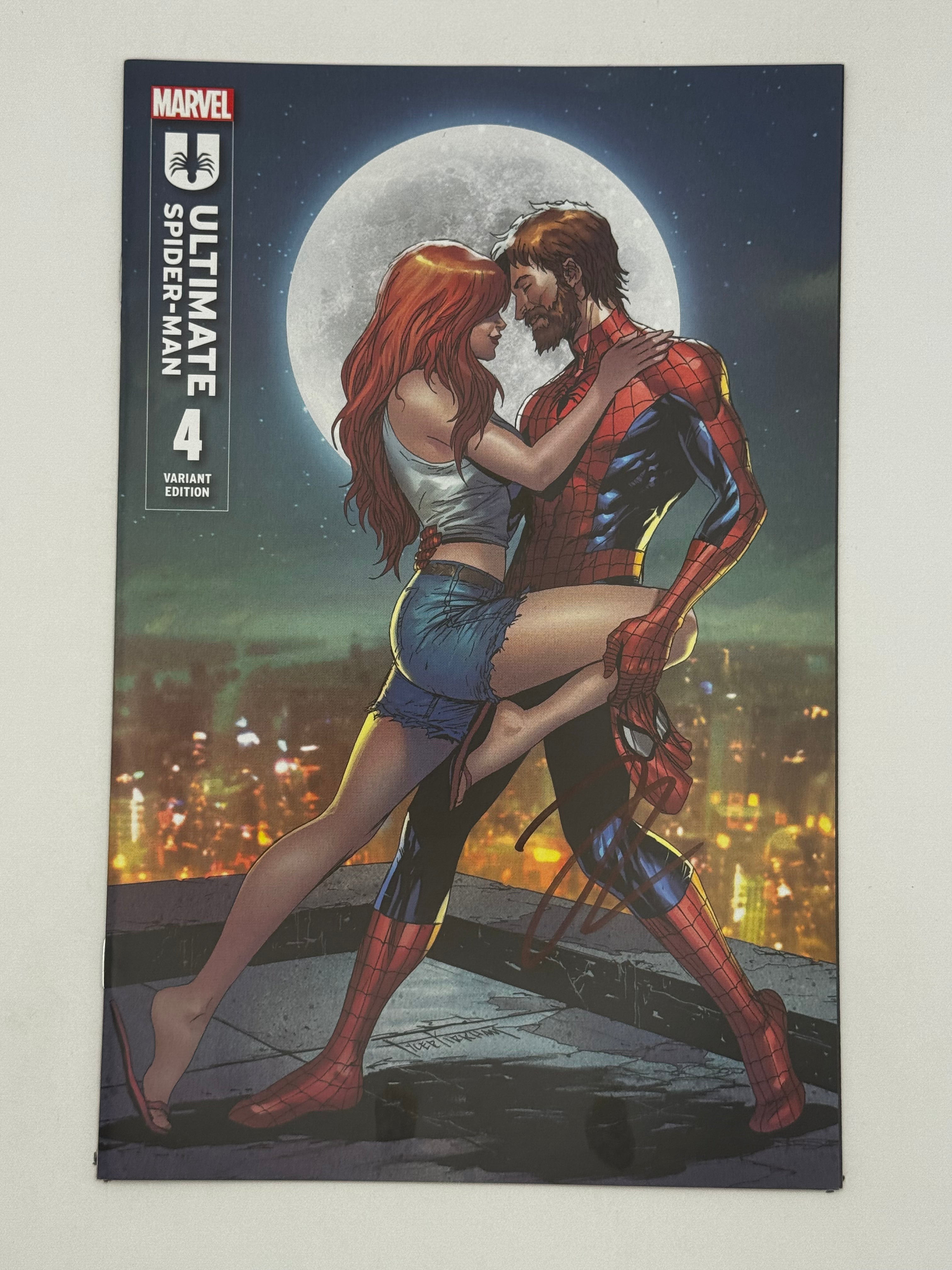 [Signed by Hickman] Ultimate Spider-Man #4 Unknown Comics Kirkham Exclusive Var [INST] - Collectors World Toys Main image