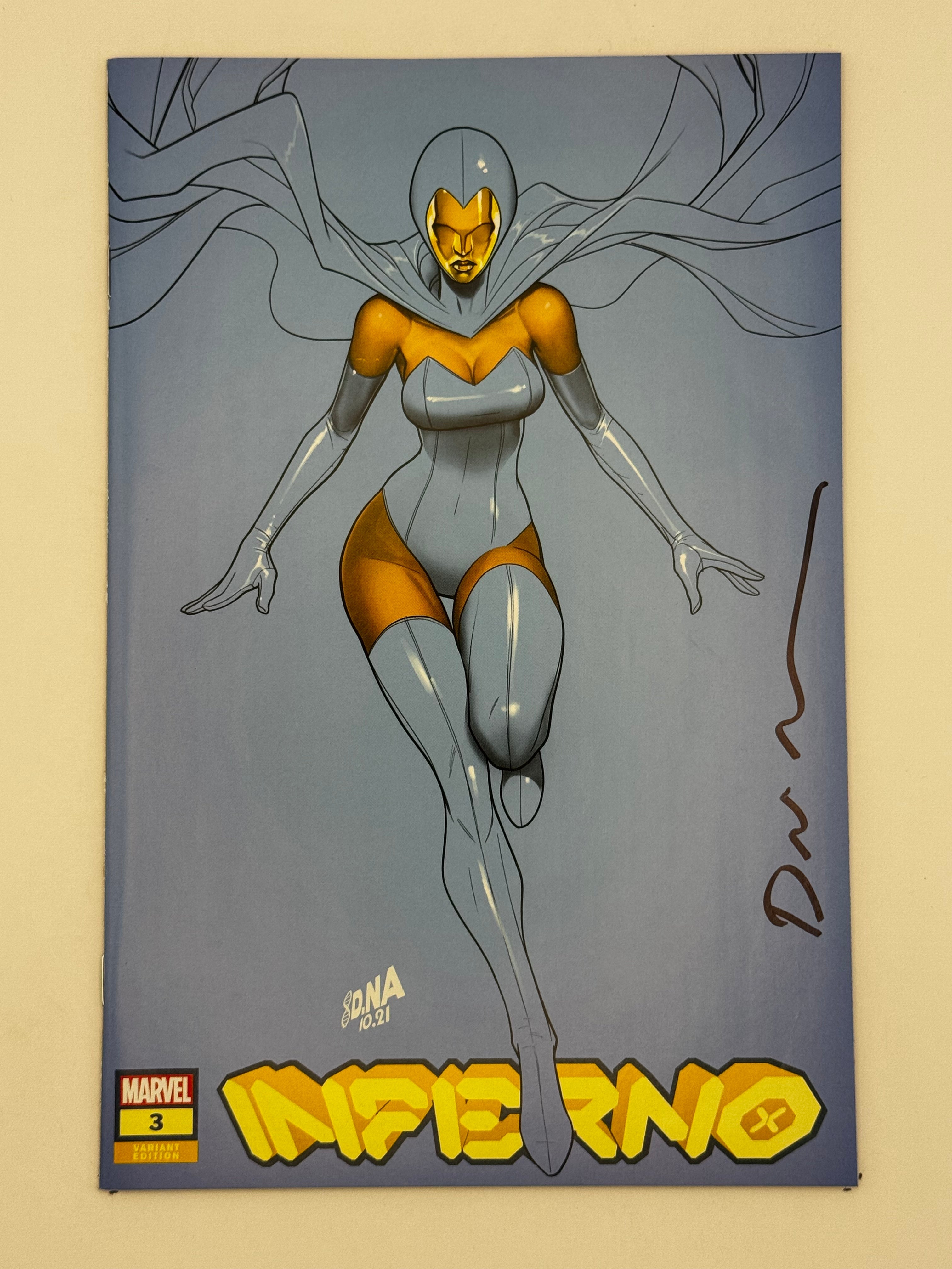 [Signed by David Nakayama] INFERNO #3 (OF 4) UNKNOWN COMICS DAVID NAKAYAMA EXCLUSIVE VAR - Collectors World Toys Main image