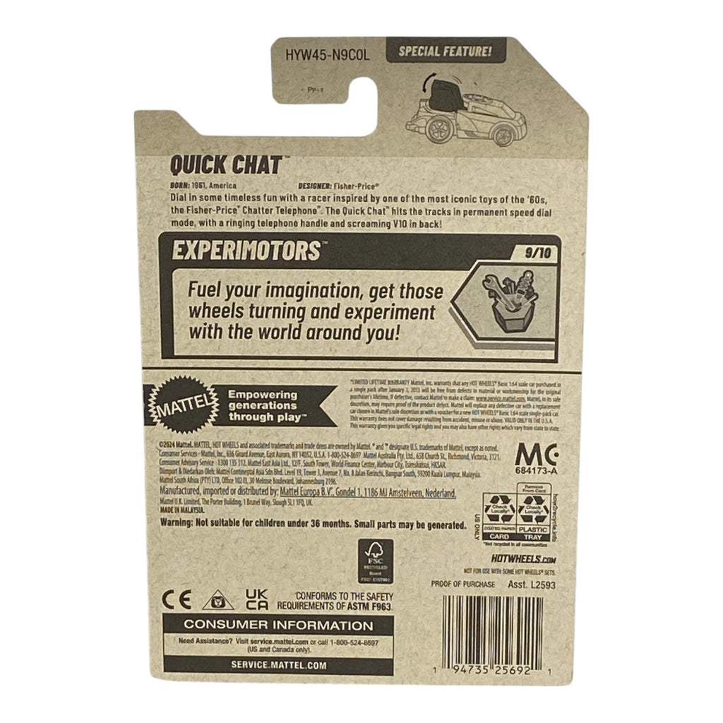 Hot Wheels Quick Chat - Experimotors Series 9/10 -