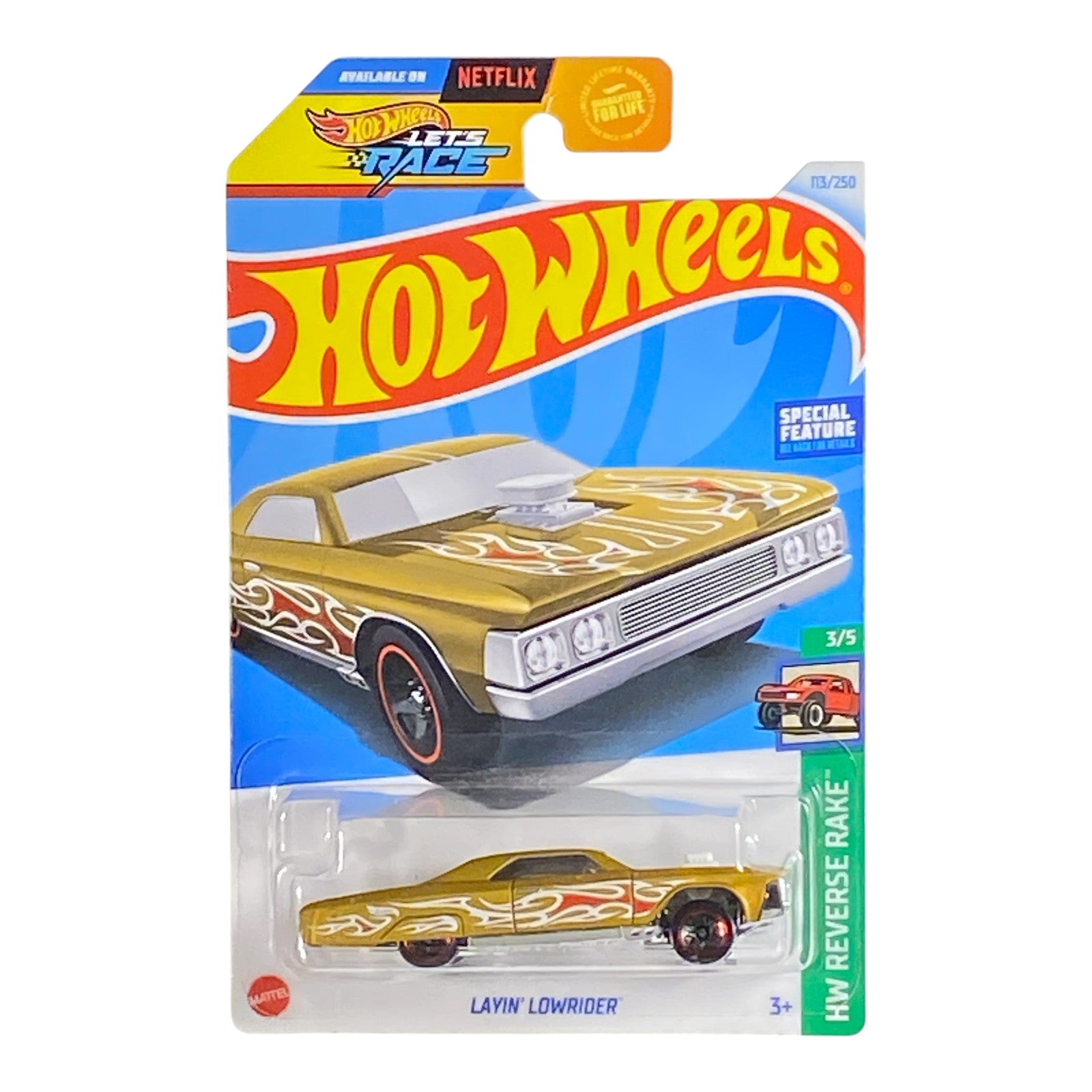 Hot Wheels Layin' Lowrider - HW Reverse Rake Series 3/5 Main image