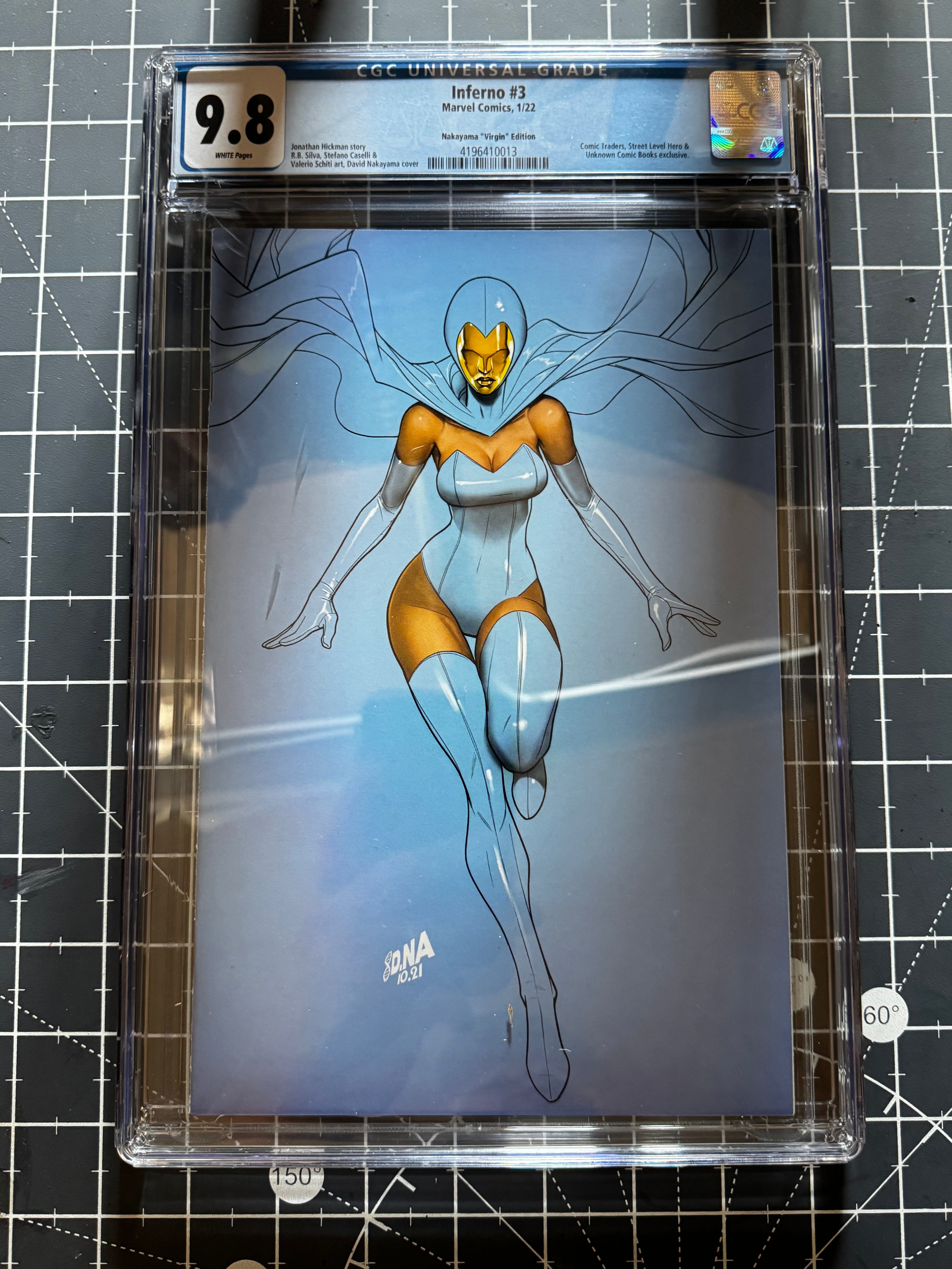 Inferno #3 CGC 9.8 Blue Label Nakayama Exclusive Color Bleed Var Main image