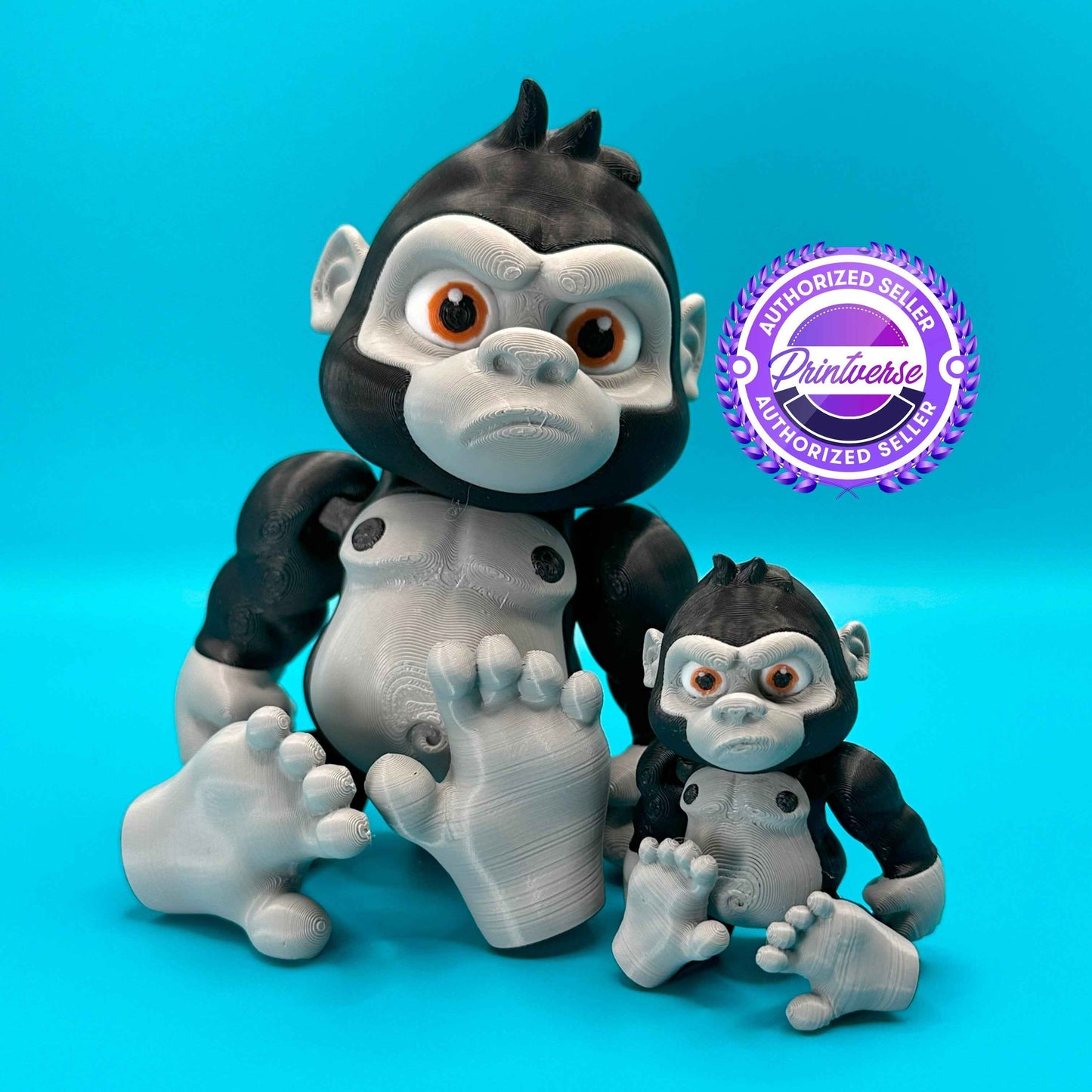 3D Printed Flexi Gorilla Desk Toy