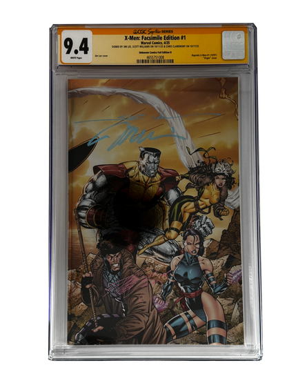 [TRIPLE SIGNED CGC YELLOW LABEL 4 PACK FOIL] X-Men 1991 #1 Facsimile Jim Lee | Claremont | Williams Cover Var [Set #1]
